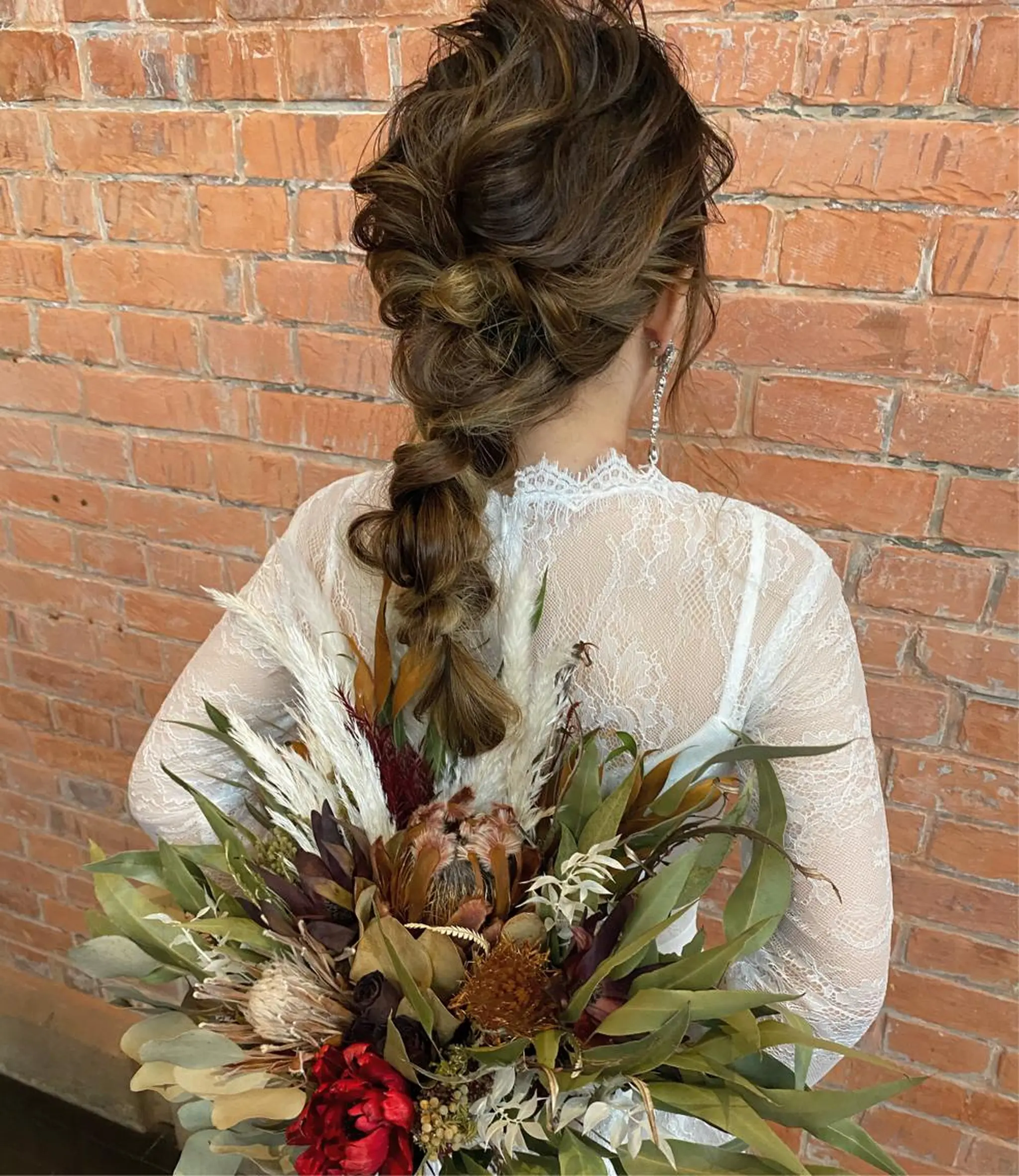 セミロング ヘアアレンジ 結婚式・ブライダル 玉木 育実のヘアスタイル