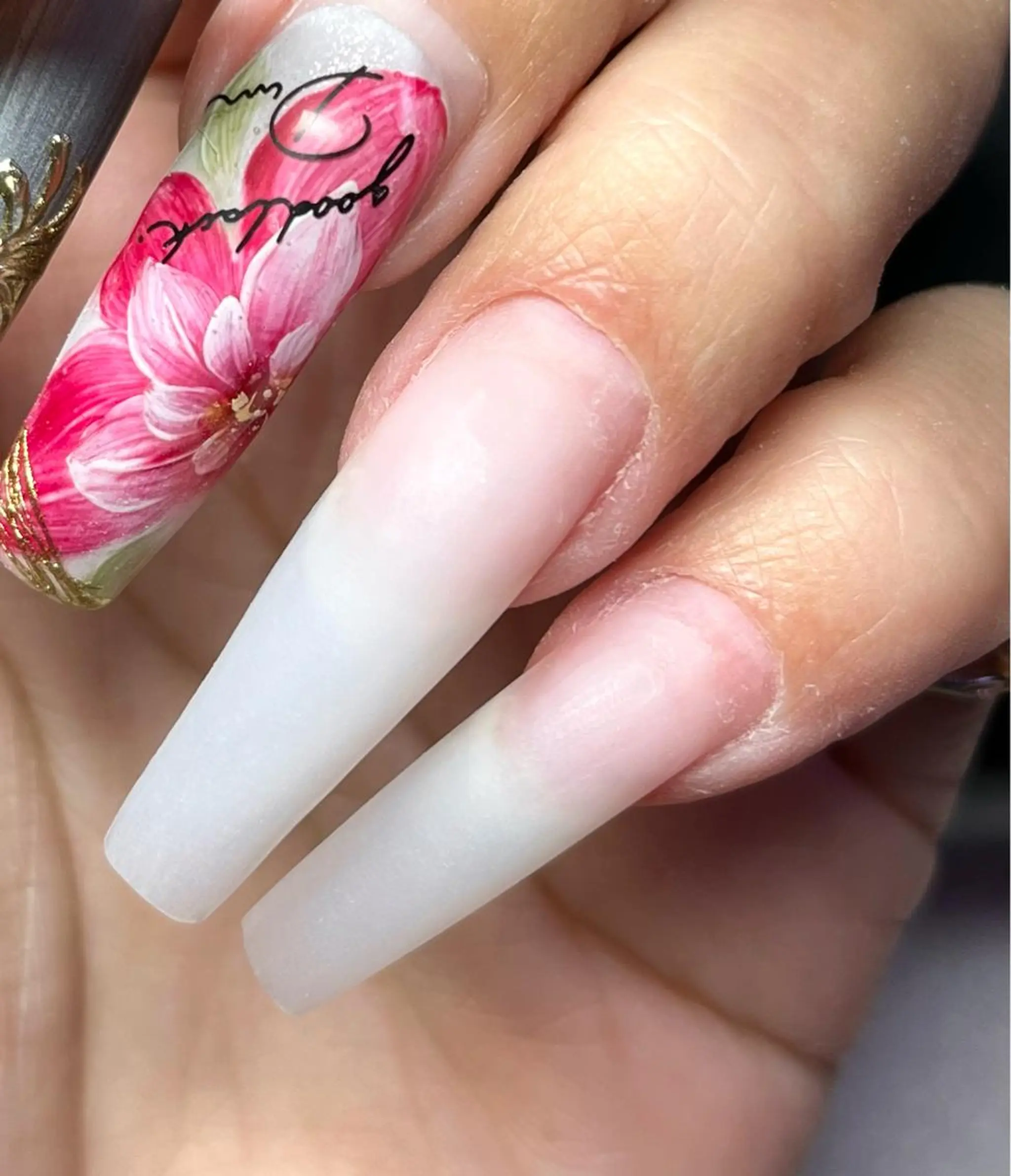 ロング ネイル ロング ロングネイル スカルプネイル ネイルチップ ハンドネイル まり りぃ〜んのネイルデザイン