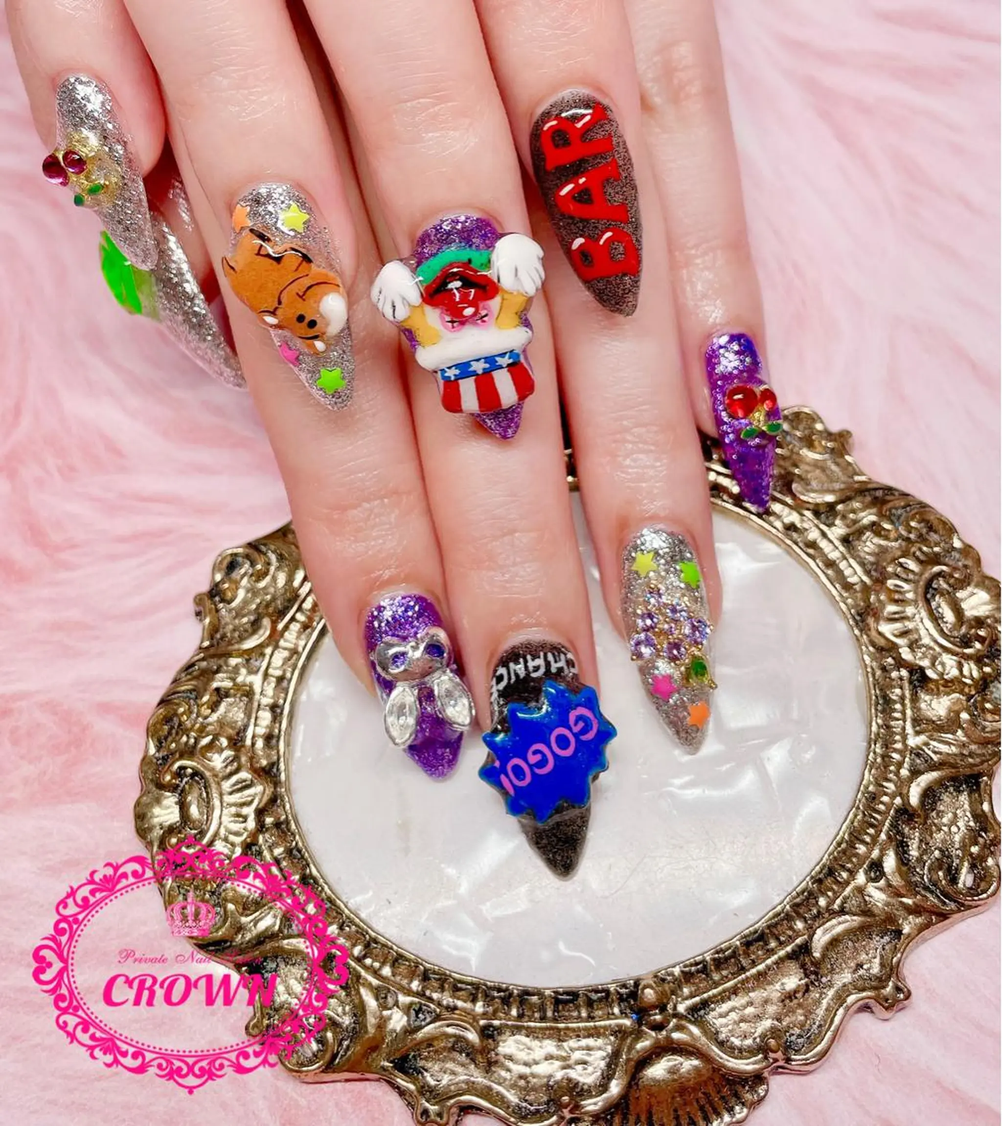 ネイル CROWN プライベートサロンのネイルデザイン