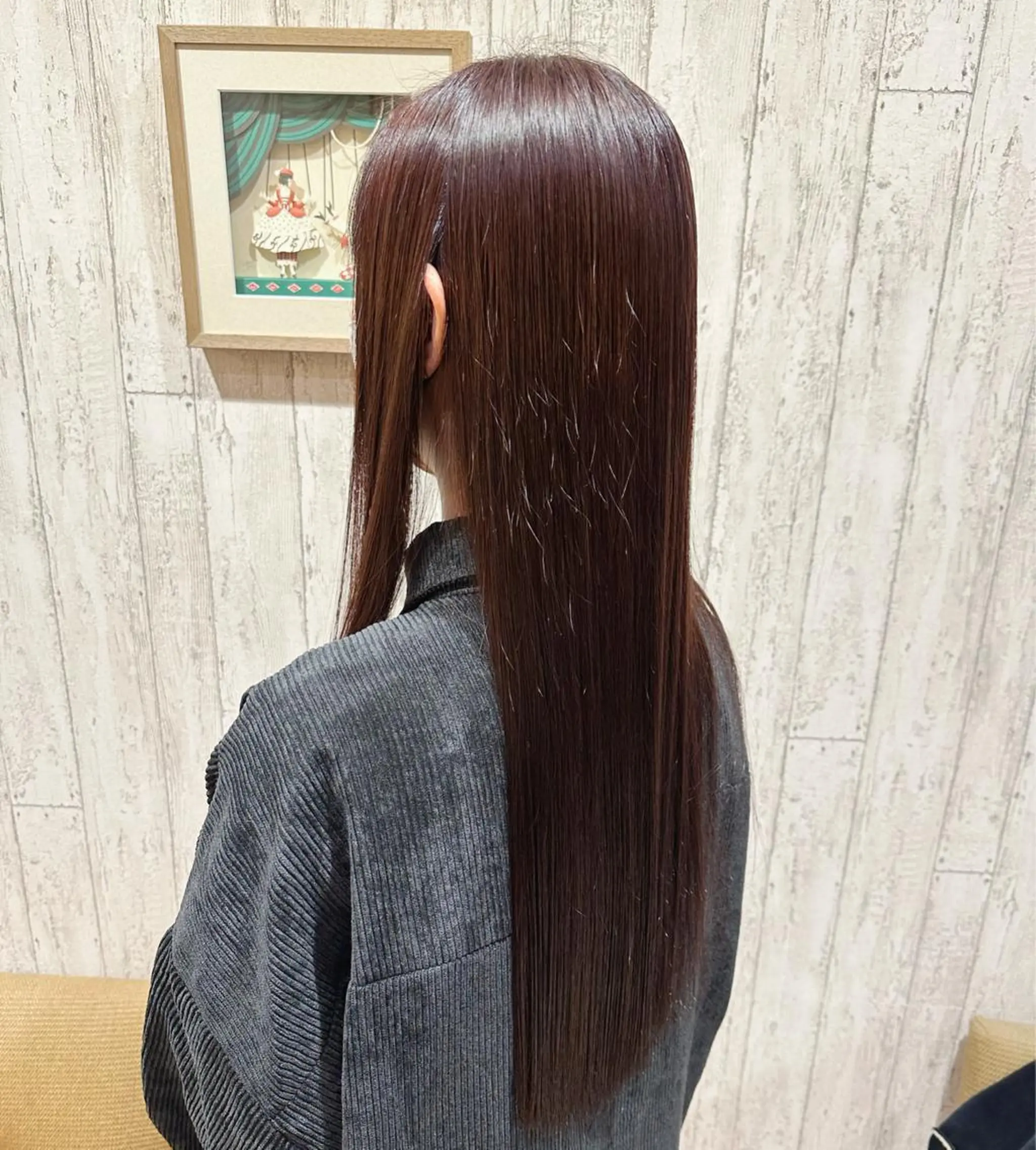ロング カラー ヘアカラー 髪質改善 すずきひじりのヘアスタイル