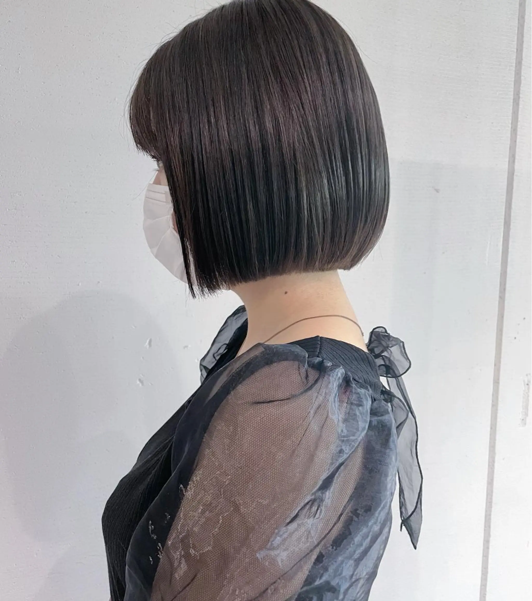 ショート カット 美髪矯正/艶カラー ボブ/栄/鐘ヶ江純也のヘアスタイル