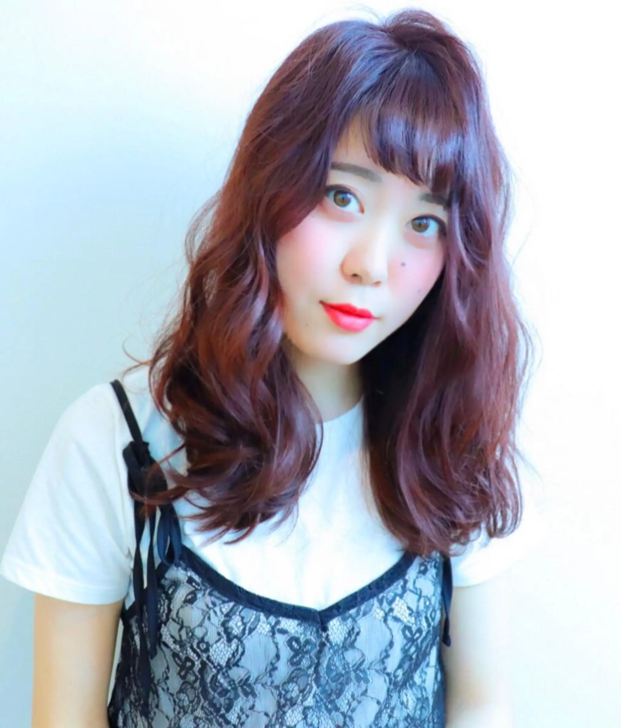 セミロング カラー レッドカラー Fave【フェイブ】 /🌈推し活のその他イメージ