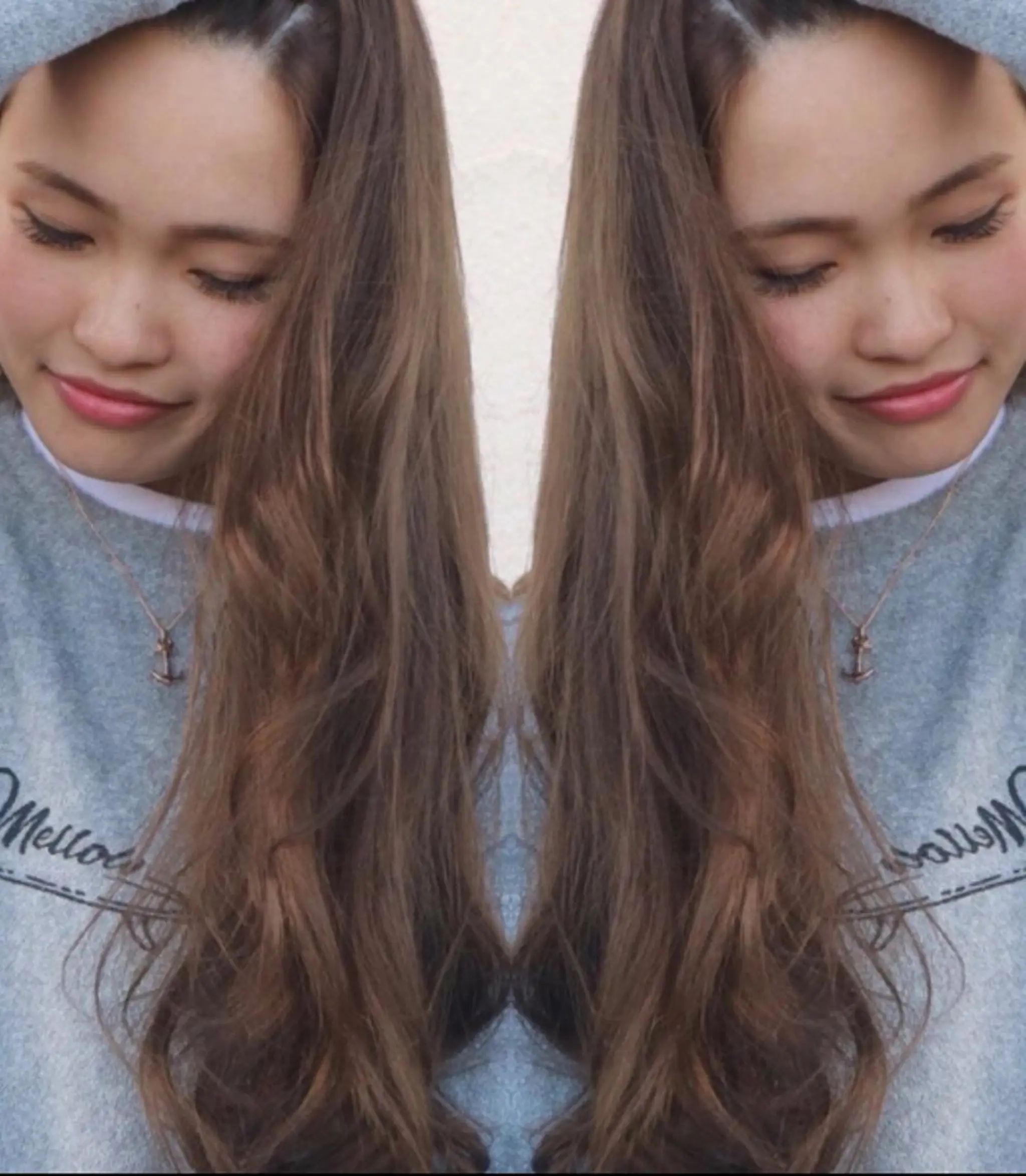 ロング カラー パーマ ヘアアレンジ Device ディバイスのヘアスタイル