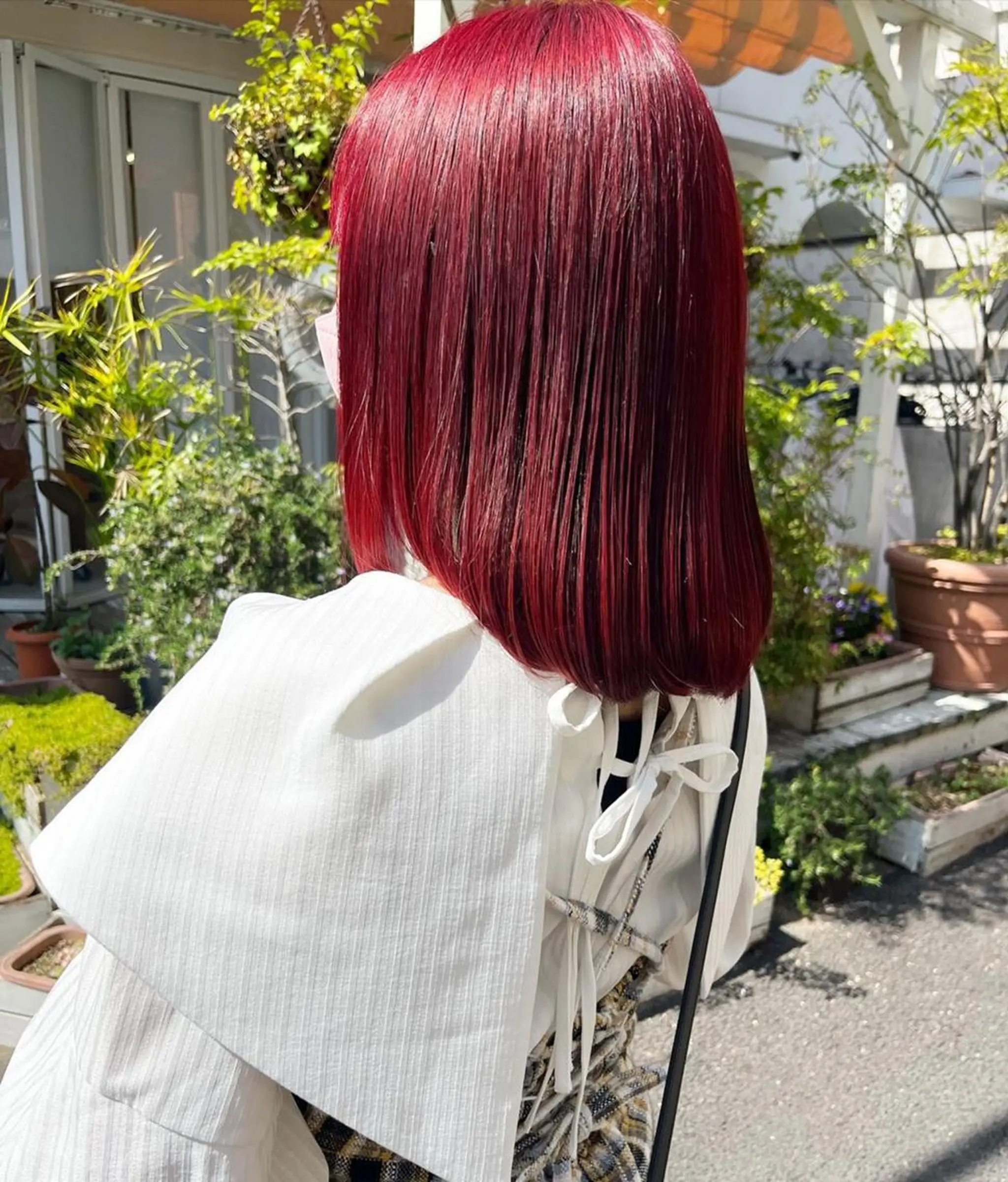 ミディアム カラー ヘアアレンジ ベージュカラー ブリーチ グレージュ ハイライトカラー ミルクティーベージュ 韓国/髪質改善💘 櫻井かれんのヘアスタイル