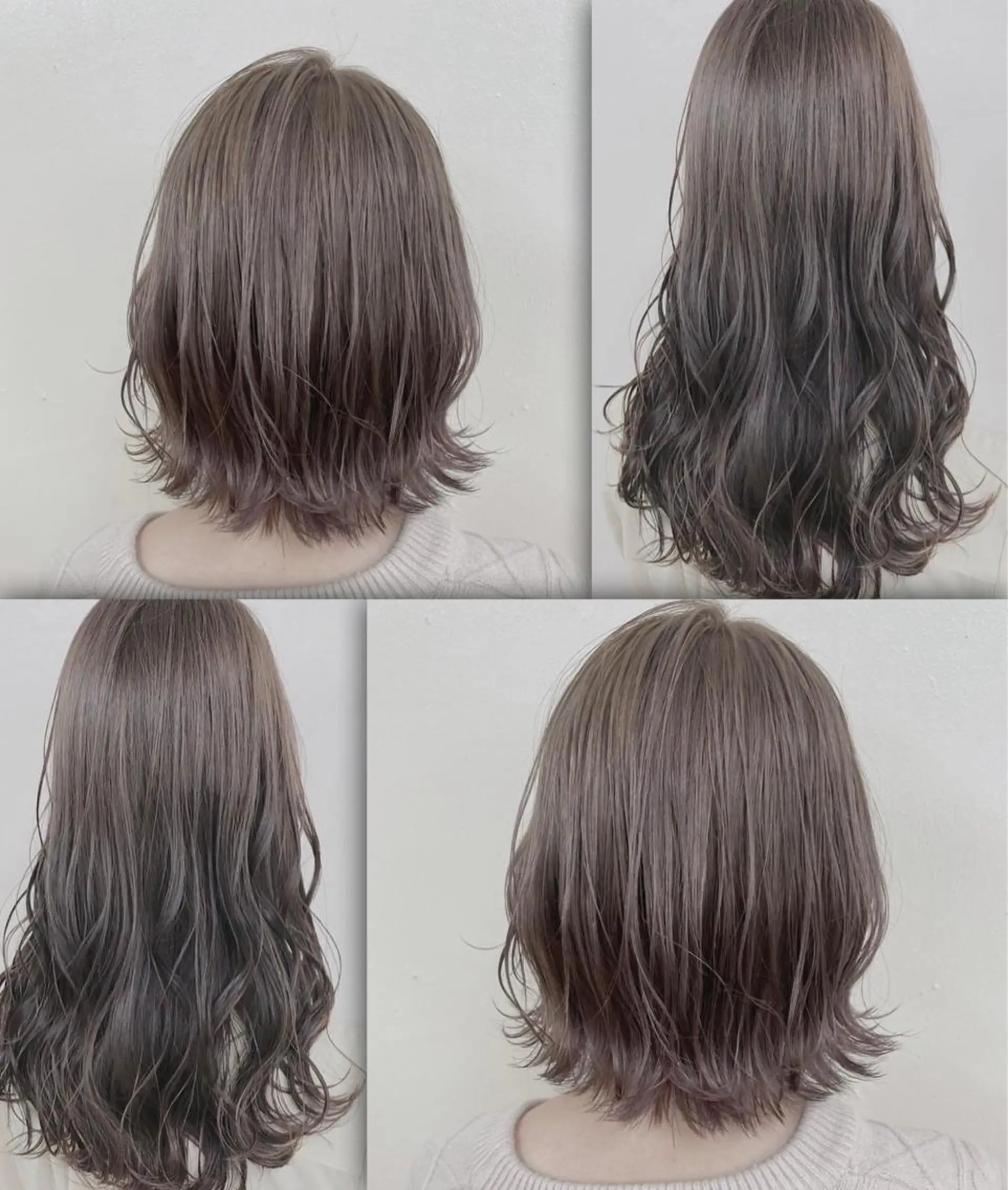 セミロング カラー ダブルカラー 韓国ヘアKYONのヘアスタイル