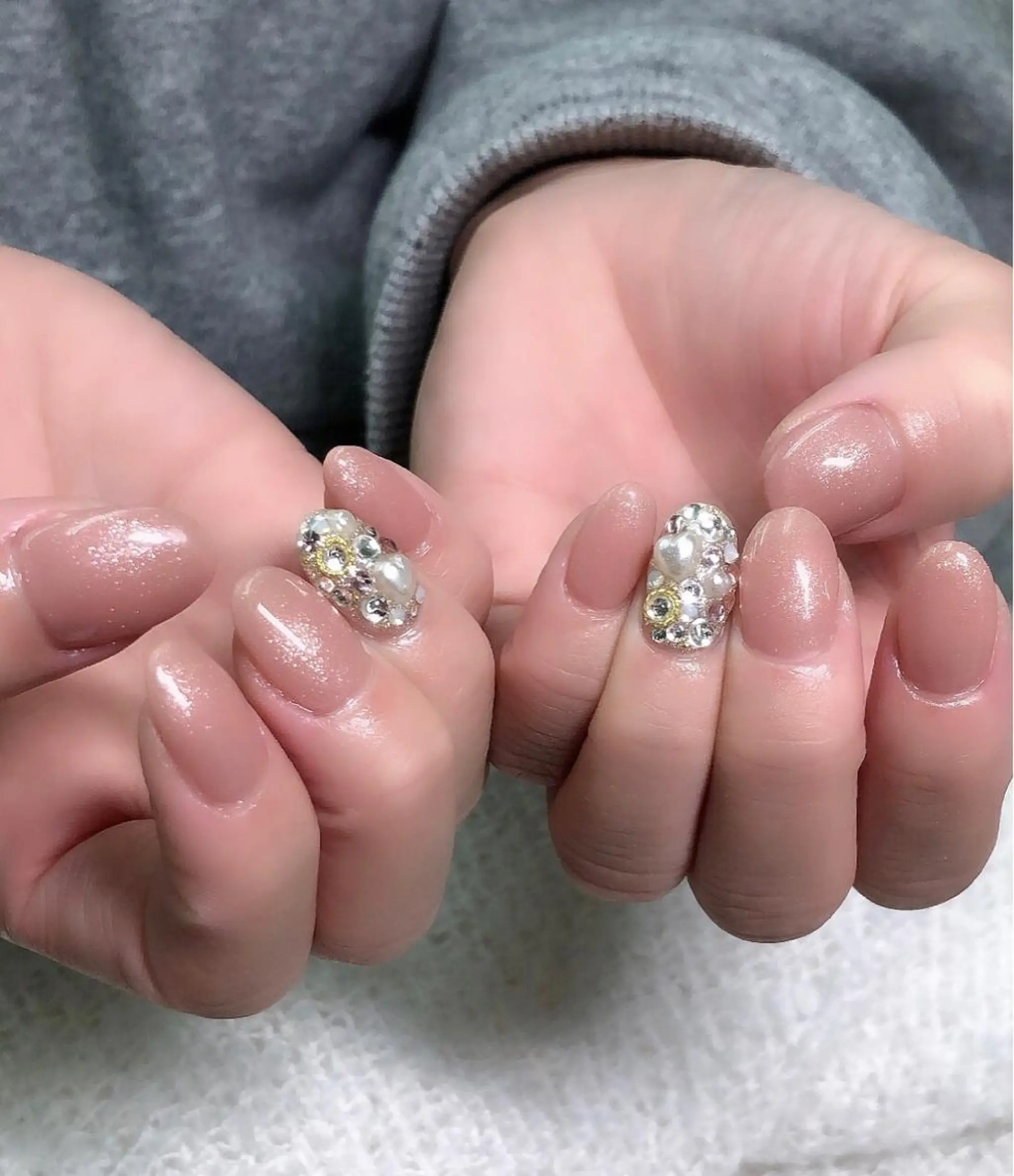 ネイル ピンク ピンクベージュ 1 9 9 7所属・nail 1997のネイルデザイン