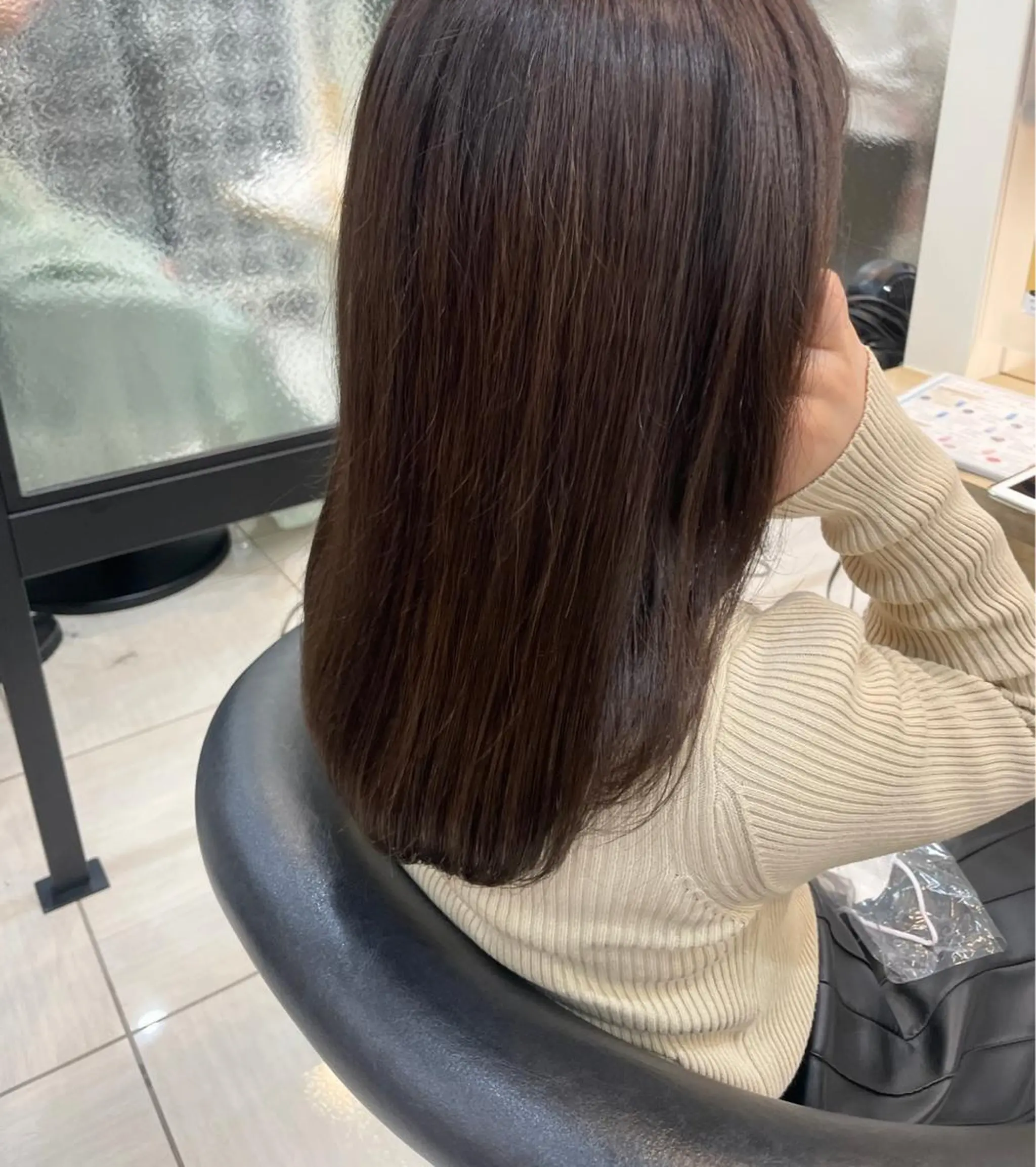 セミロング カラー ヘアアレンジ hana✿ /透明感カラーのヘアスタイル