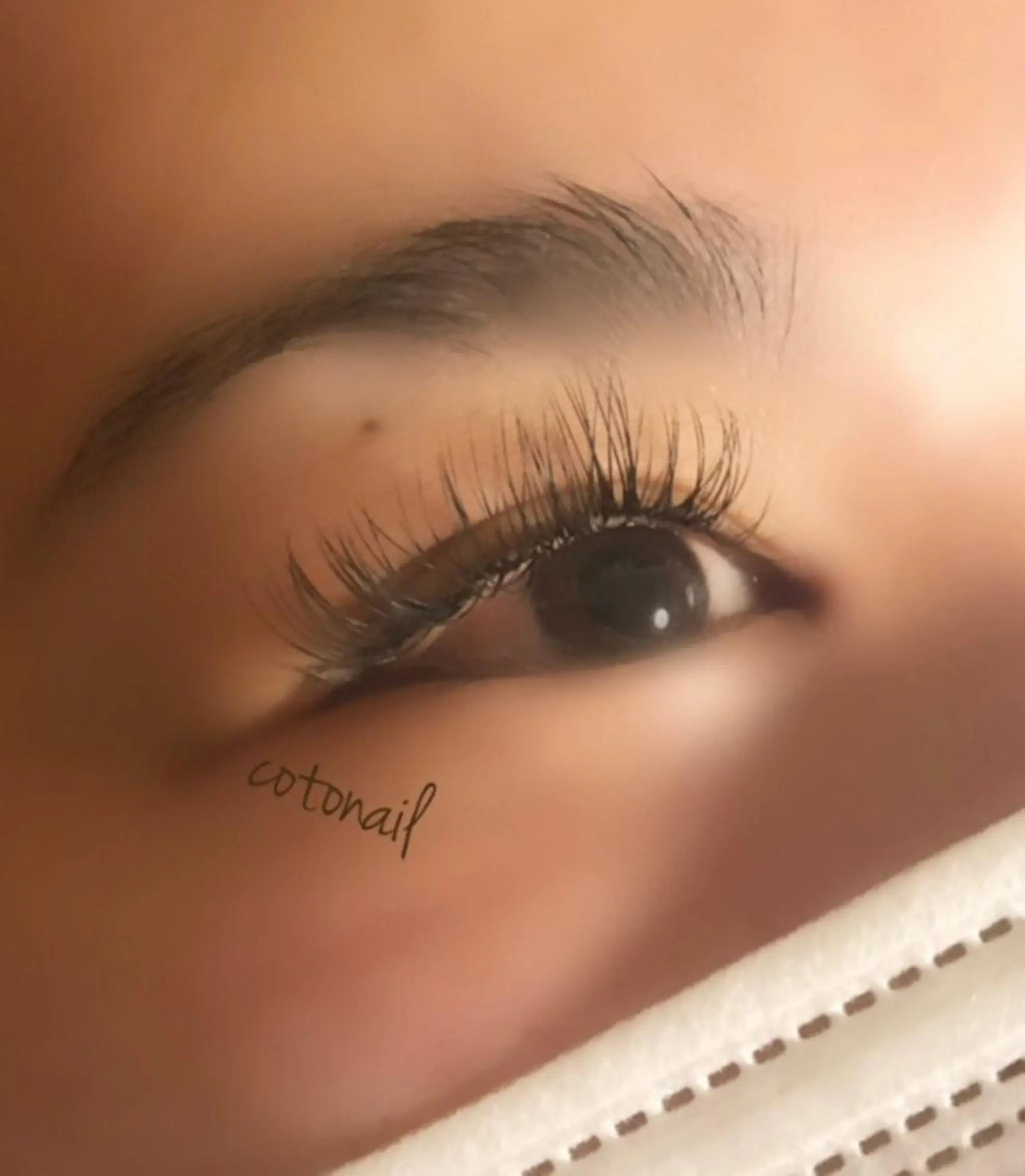 マツエク・マツパ 付け放題 ツメトマツゲ .のネイルデザイン