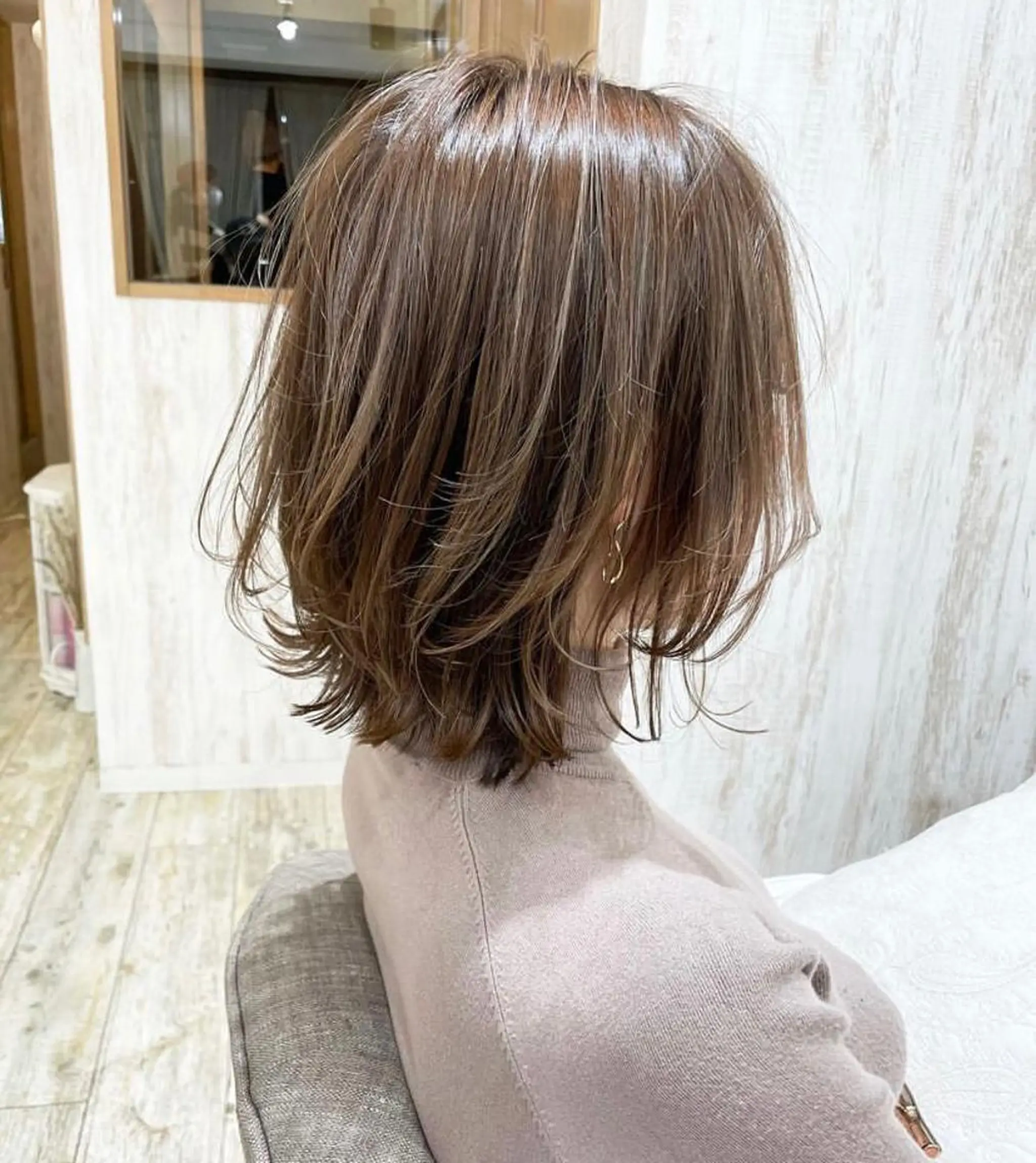 ミディアム おのだ あやなのヘアスタイル