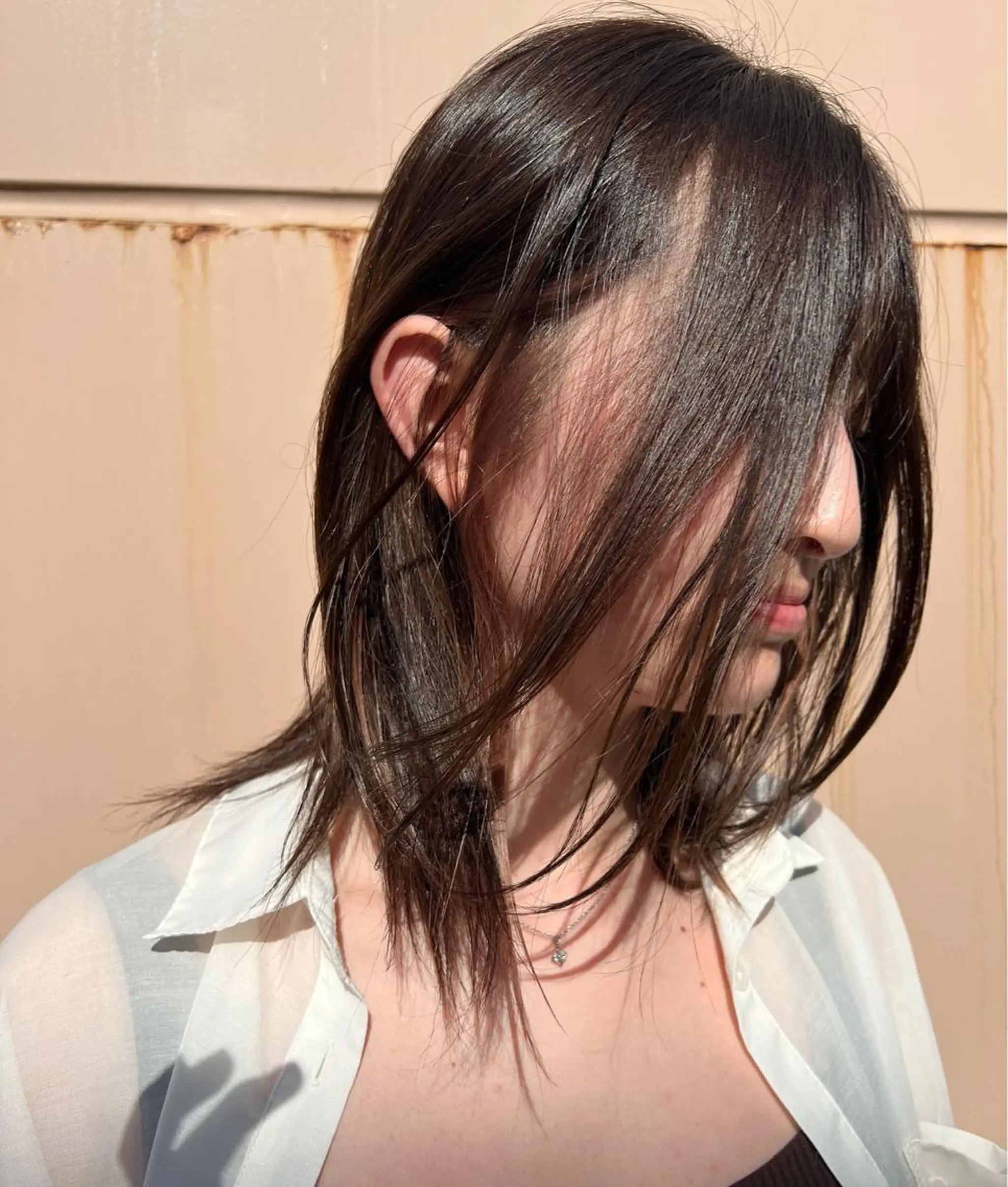 ミディアム ヘアカラー ハイトーン/ ダブルカラー/透明感のヘアスタイル