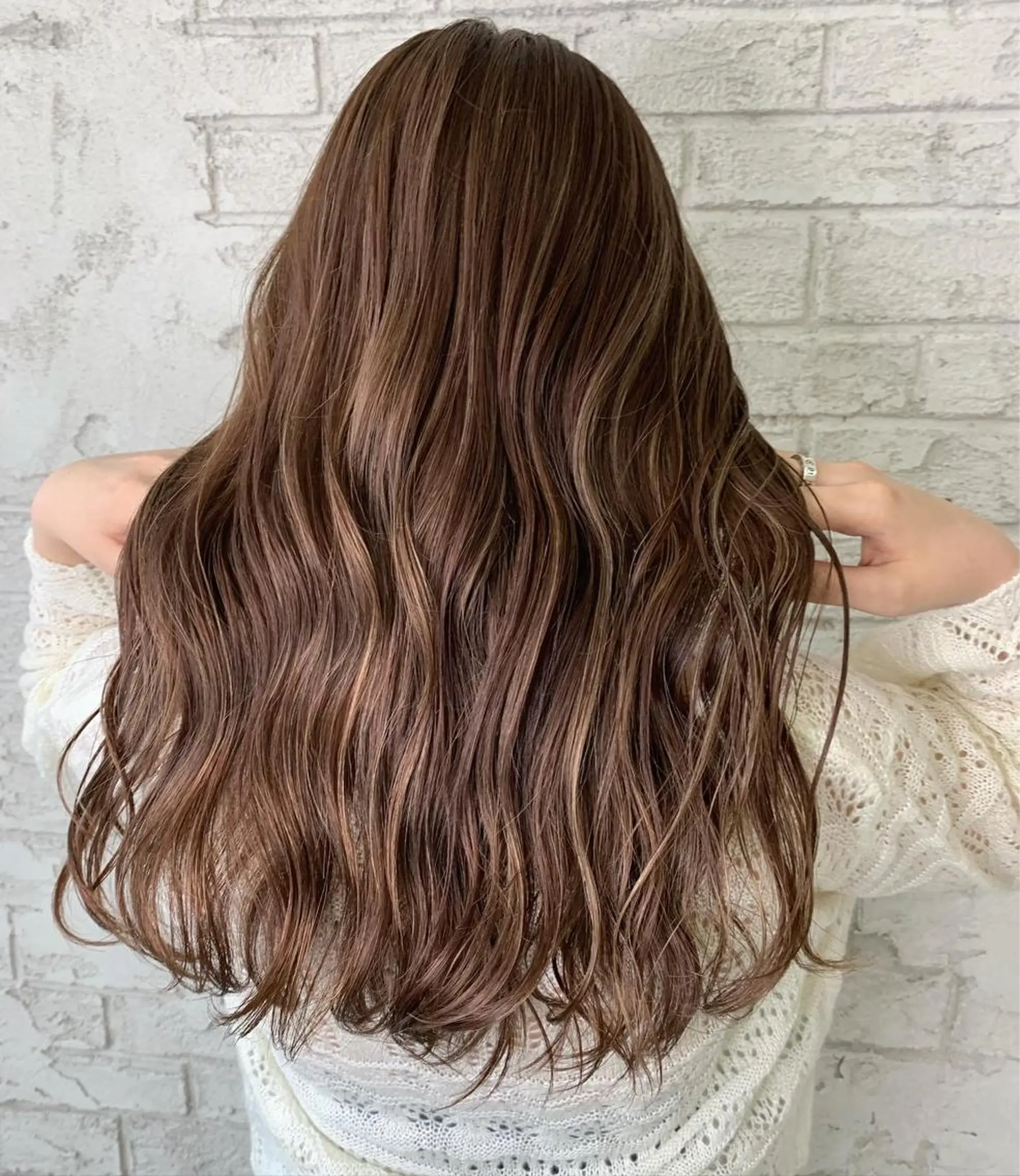セミロング ハイライト 🇺🇸ハイライト特 化美容師🇺🇸漆沢のヘアスタイル
