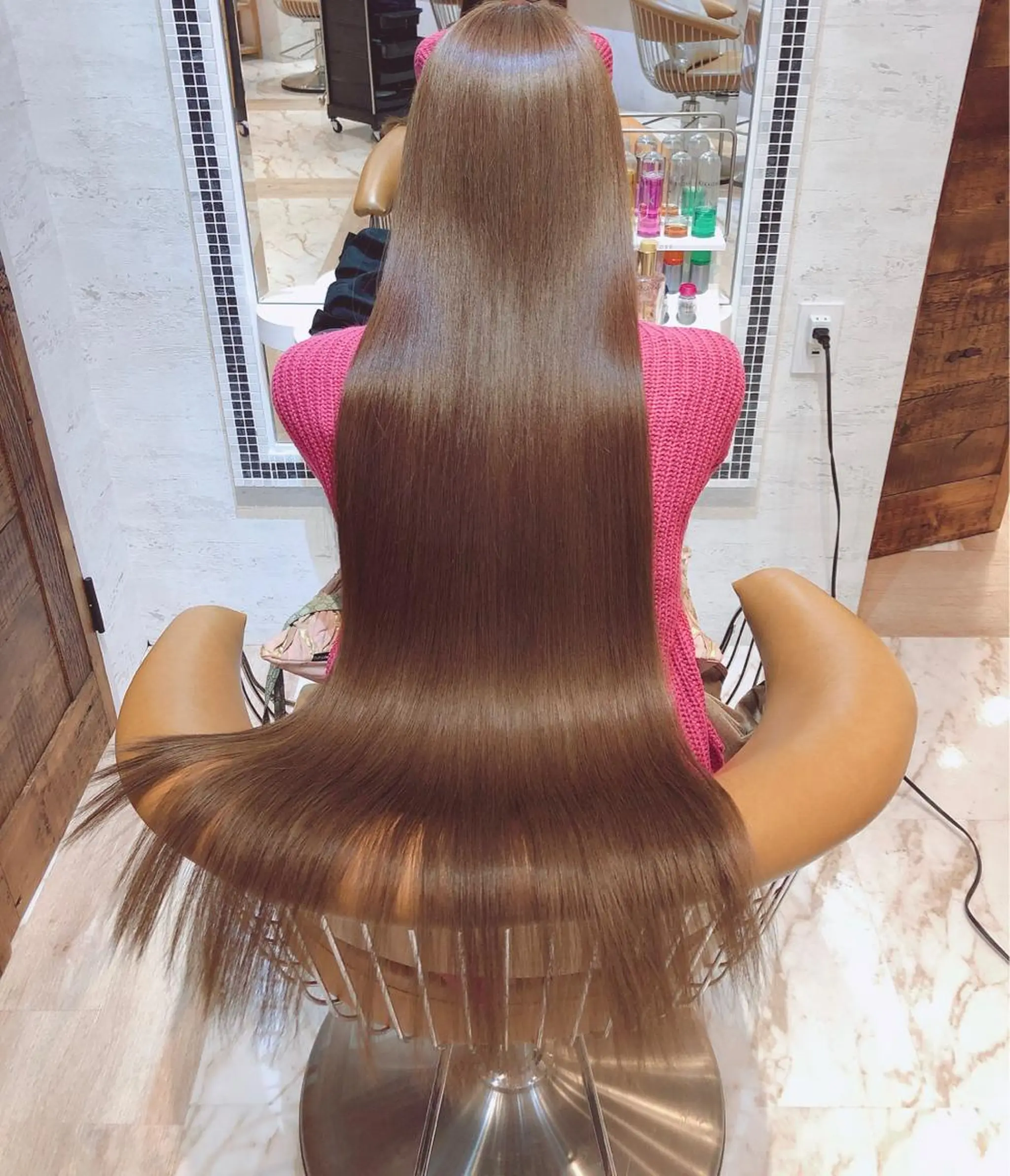 ミディアム カット ヘアカラー トリートメント 代表山口ひな 髪質改善のプロのヘアスタイル