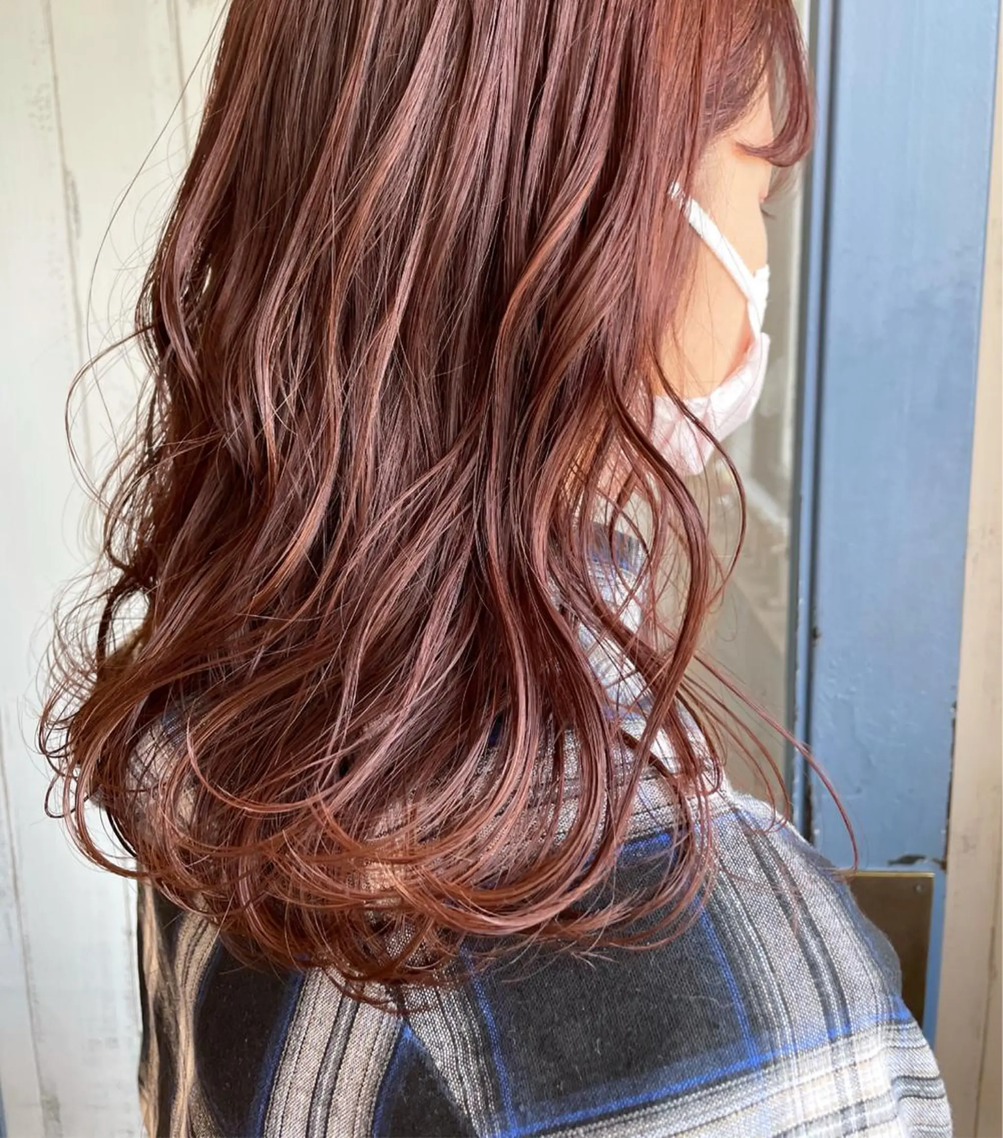 セミロング カラー パーマ ヘアアレンジ ブリーチ ブリーチなしカラー 透明感color 🥣suzunaのヘアスタイル