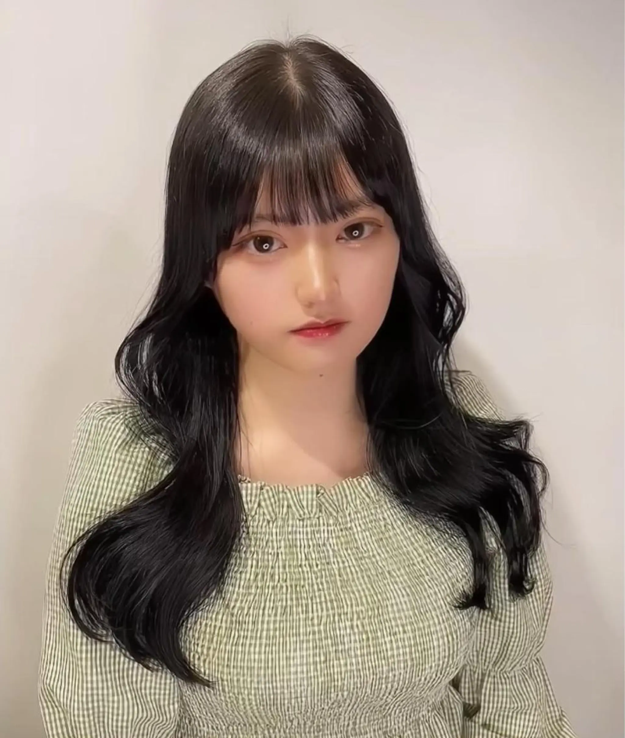 ロング くびれヘア 韓国風ヘア カット トリートメント 韓国ヘア/レイヤー/ 髪質改善のヘアスタイル