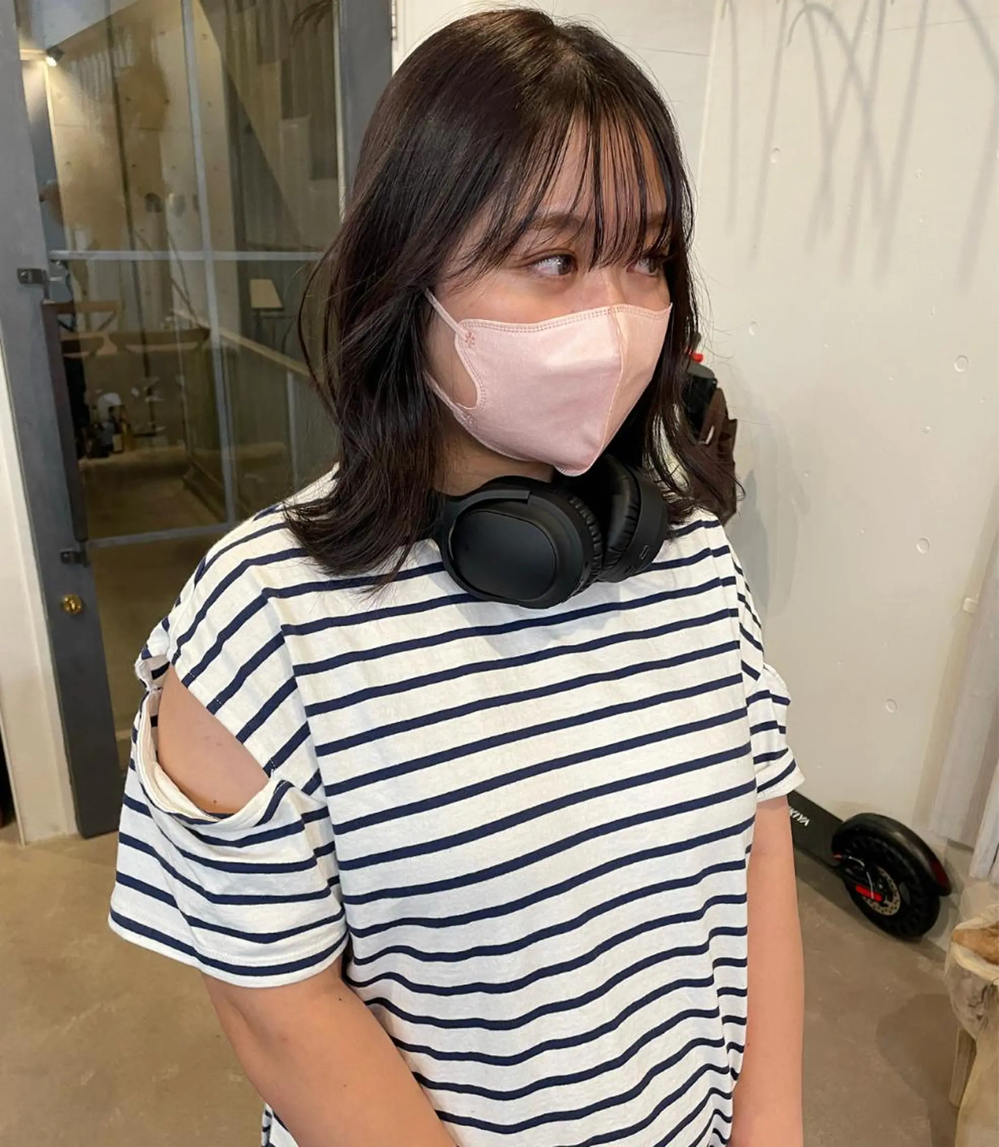 ミディアム カラー 原 菜帆のヘアスタイル