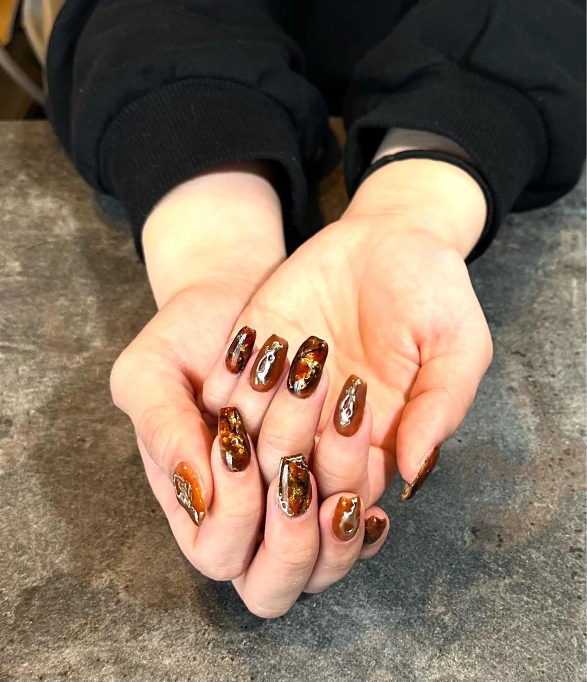 ネイル フラワーネイル ジェルネイル 大理石ネイル(マーブル) ニュアンスネイル シンプルネイル nail salon amanoのネイルデザイン