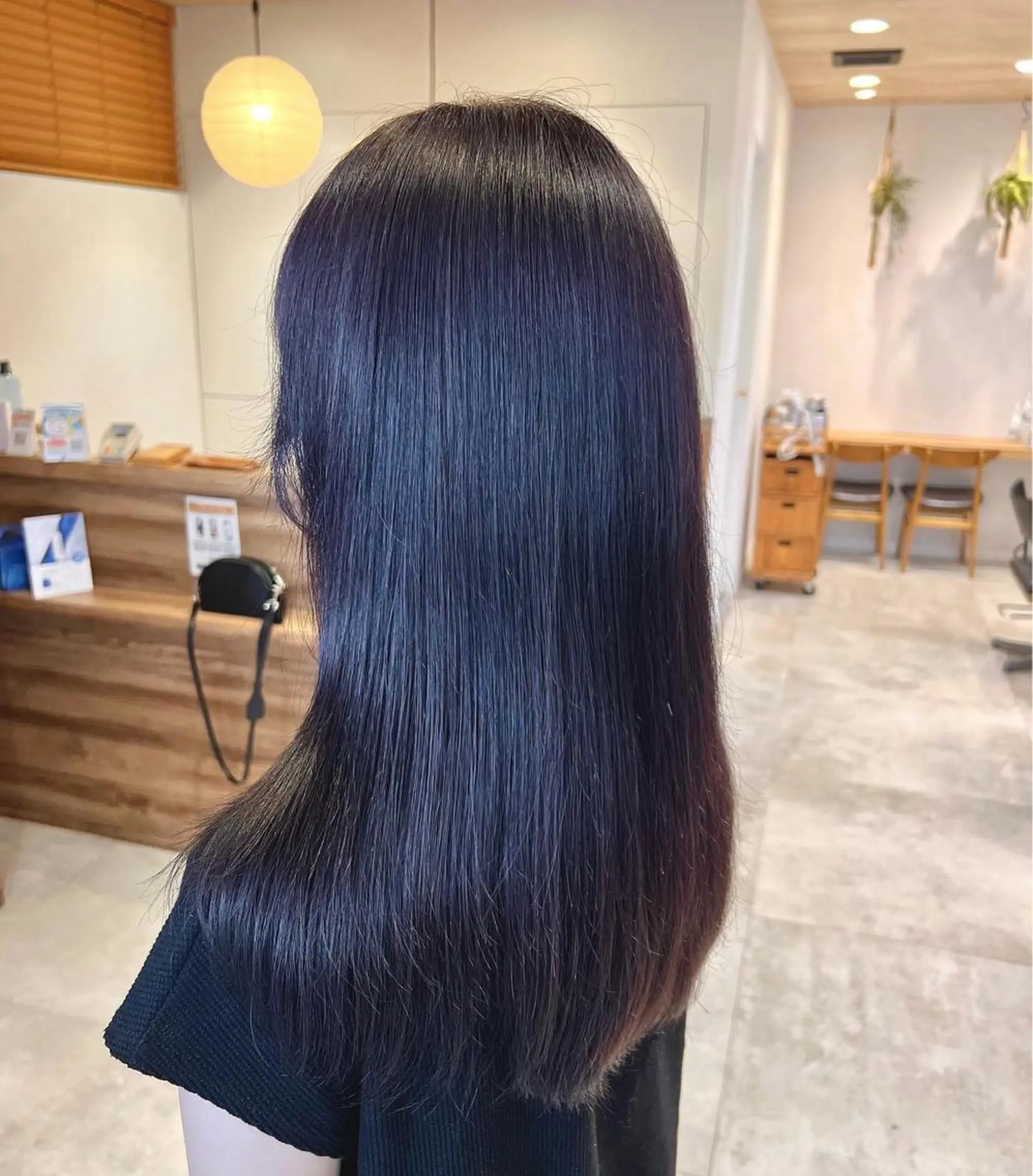 ロング カラー 透明感カラー パープルカラー Oasisgarden所属・レイヤー/ブリーチ MOMOのヘアスタイル