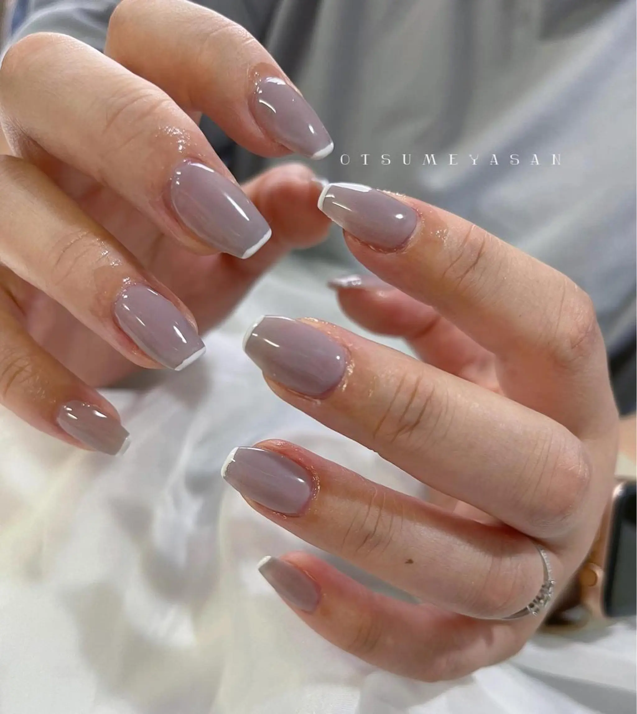 ネイル 韓国ネイル ニュアンスネイル オフィスネイル 夏ネイル otsumeyasan所属・わたなべ ちかのネイルデザイン