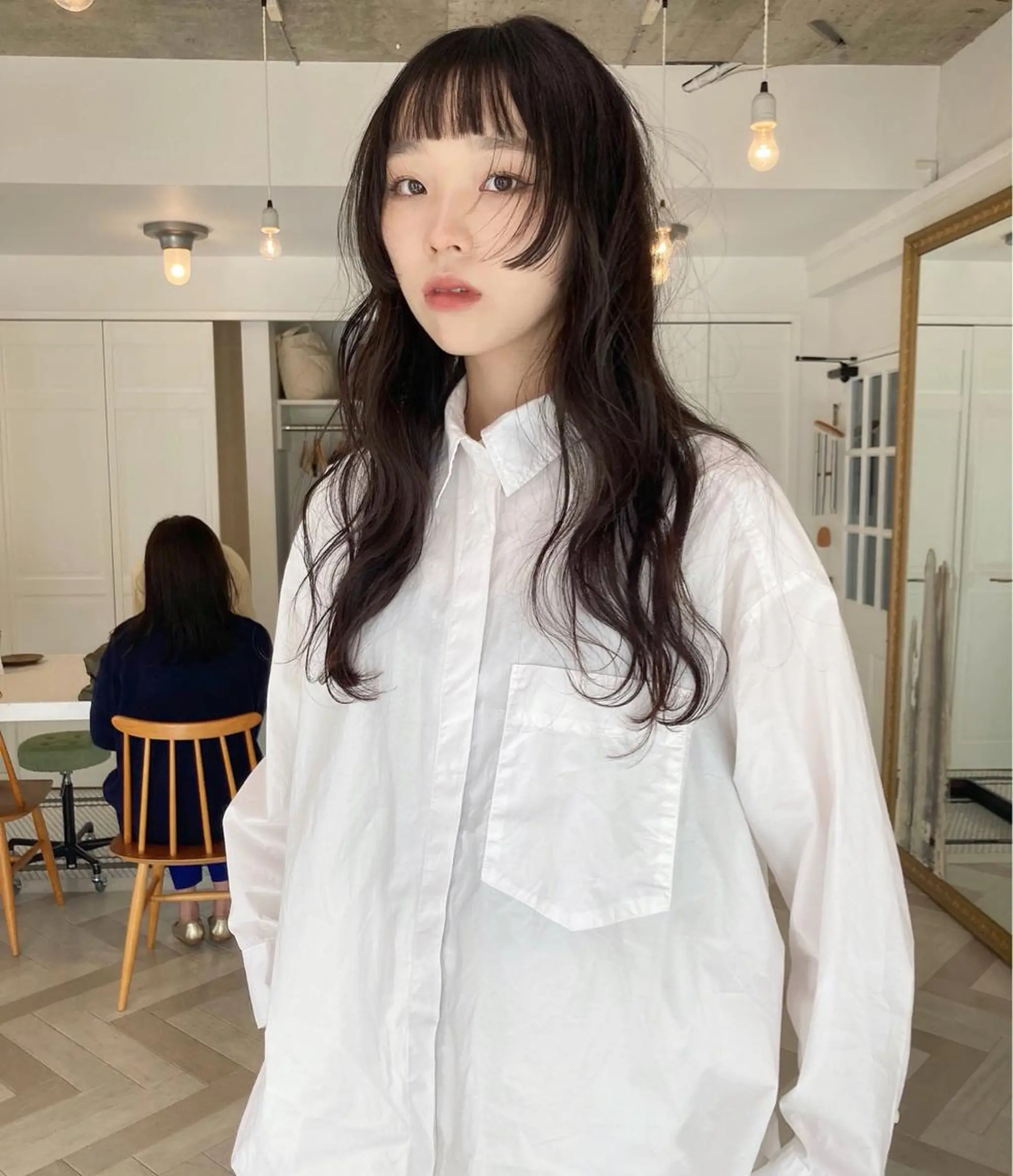 ロング ロング カット パーマ お洒落ベージュ🤎 代官山shibukiのヘアスタイル