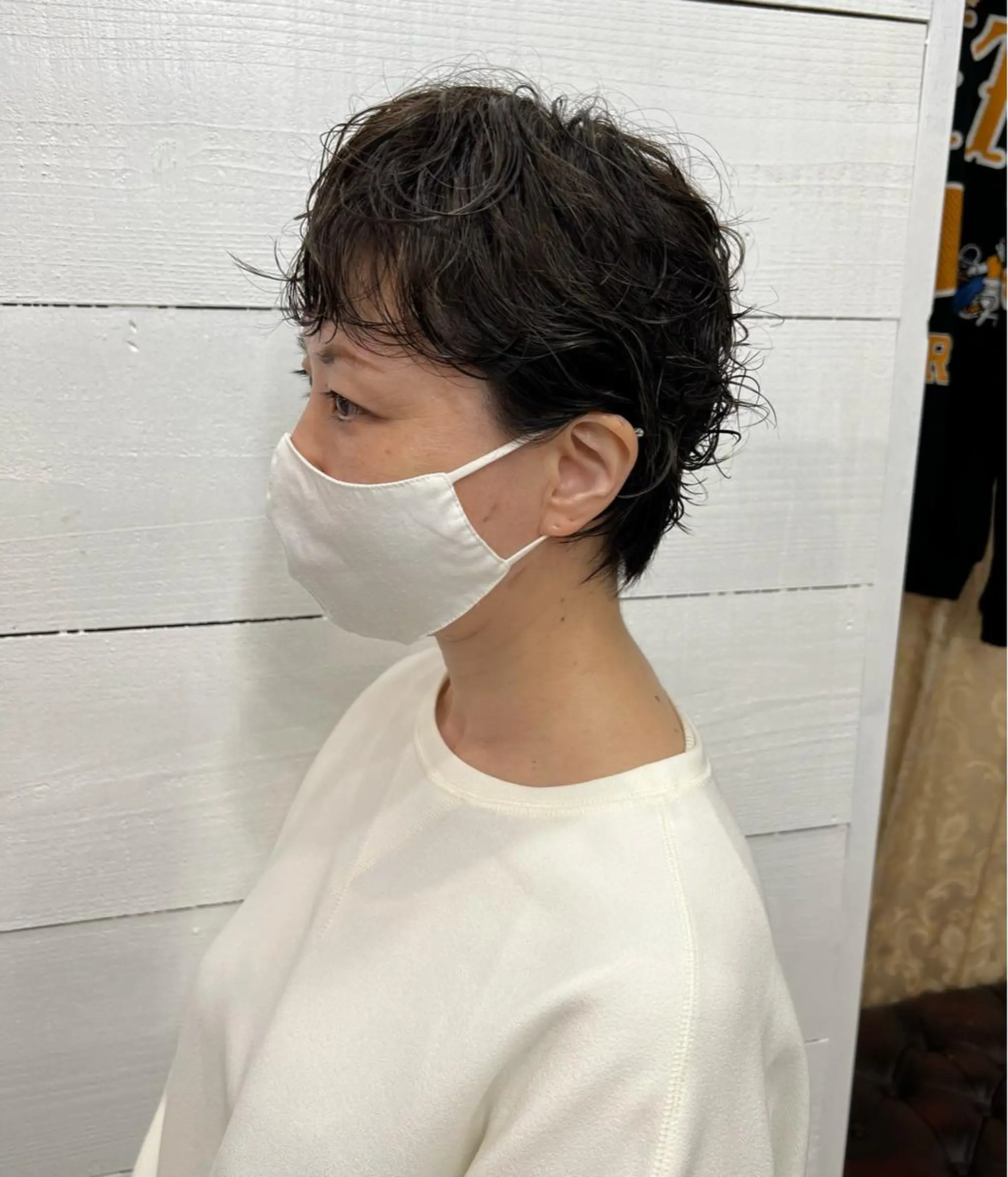 ショート カラー パーマ 透明感カラー ハイライトカラー ハイライト LOMARLIE JURIAのヘアスタイル