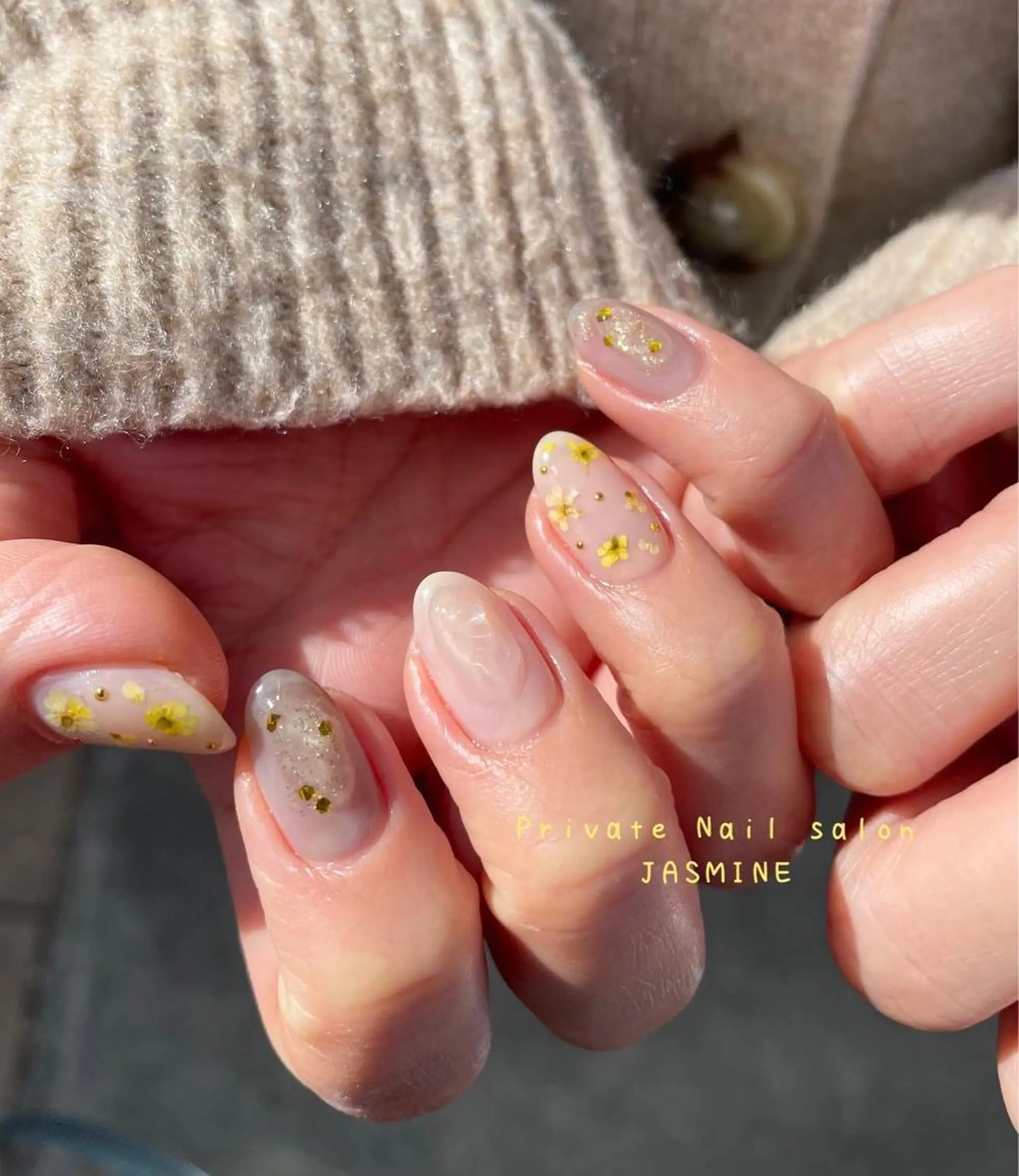 ネイル フラワーネイル ぷっくりネイル Nail salon JASMINEのネイルデザイン