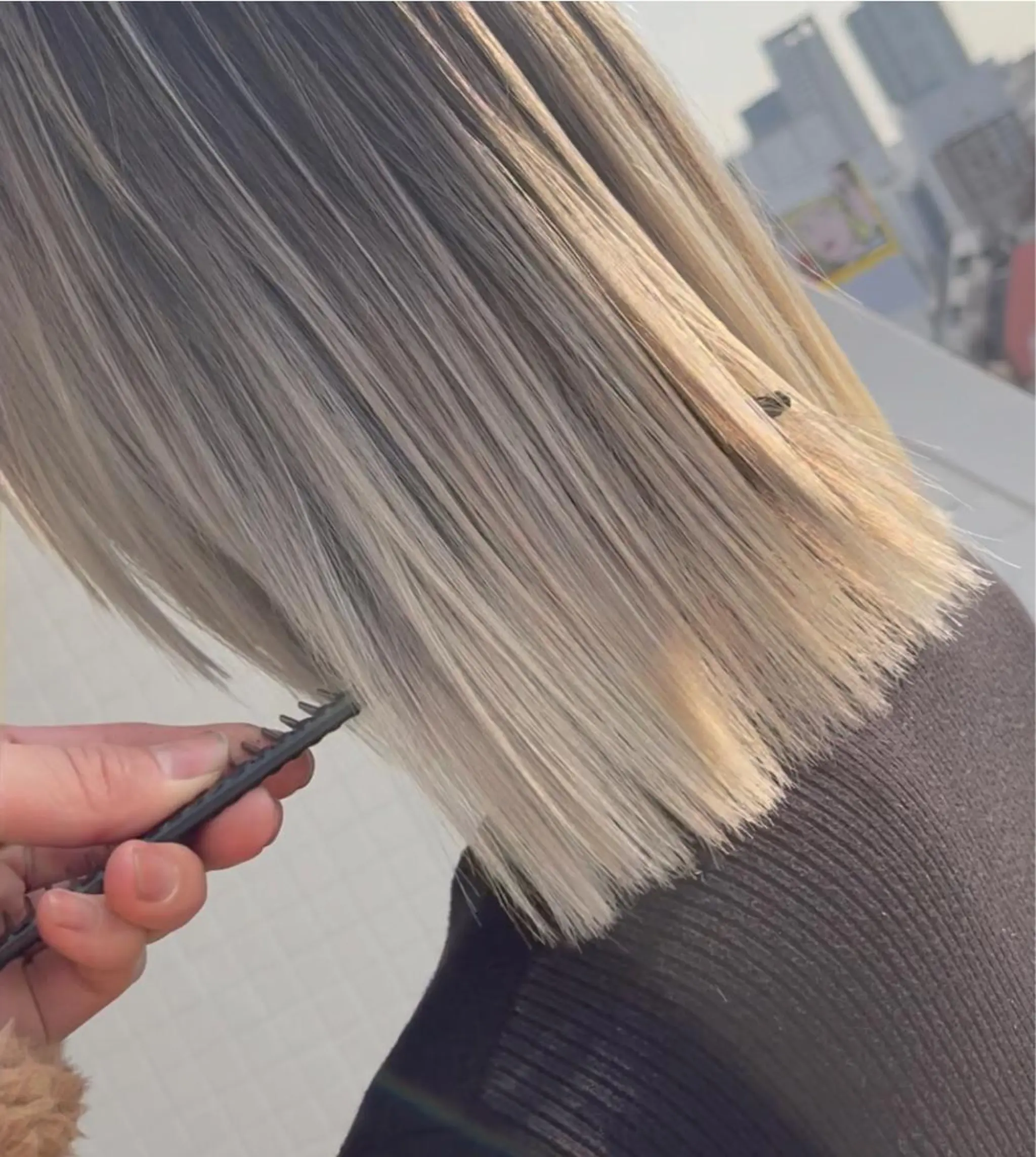セミロング カラー プライベートサロン LyoN/RYOTAのヘアスタイル