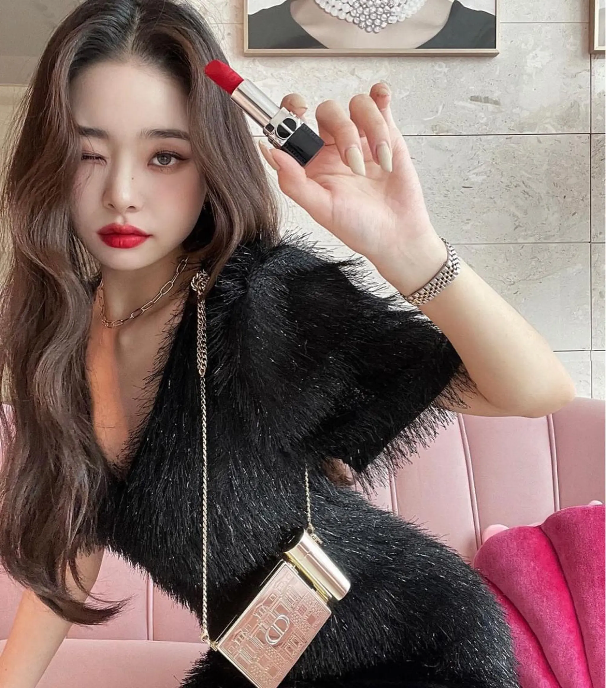 セミロング ヘアカラー 韓国 / 中国ヘア 🦋Noniのヘアスタイル