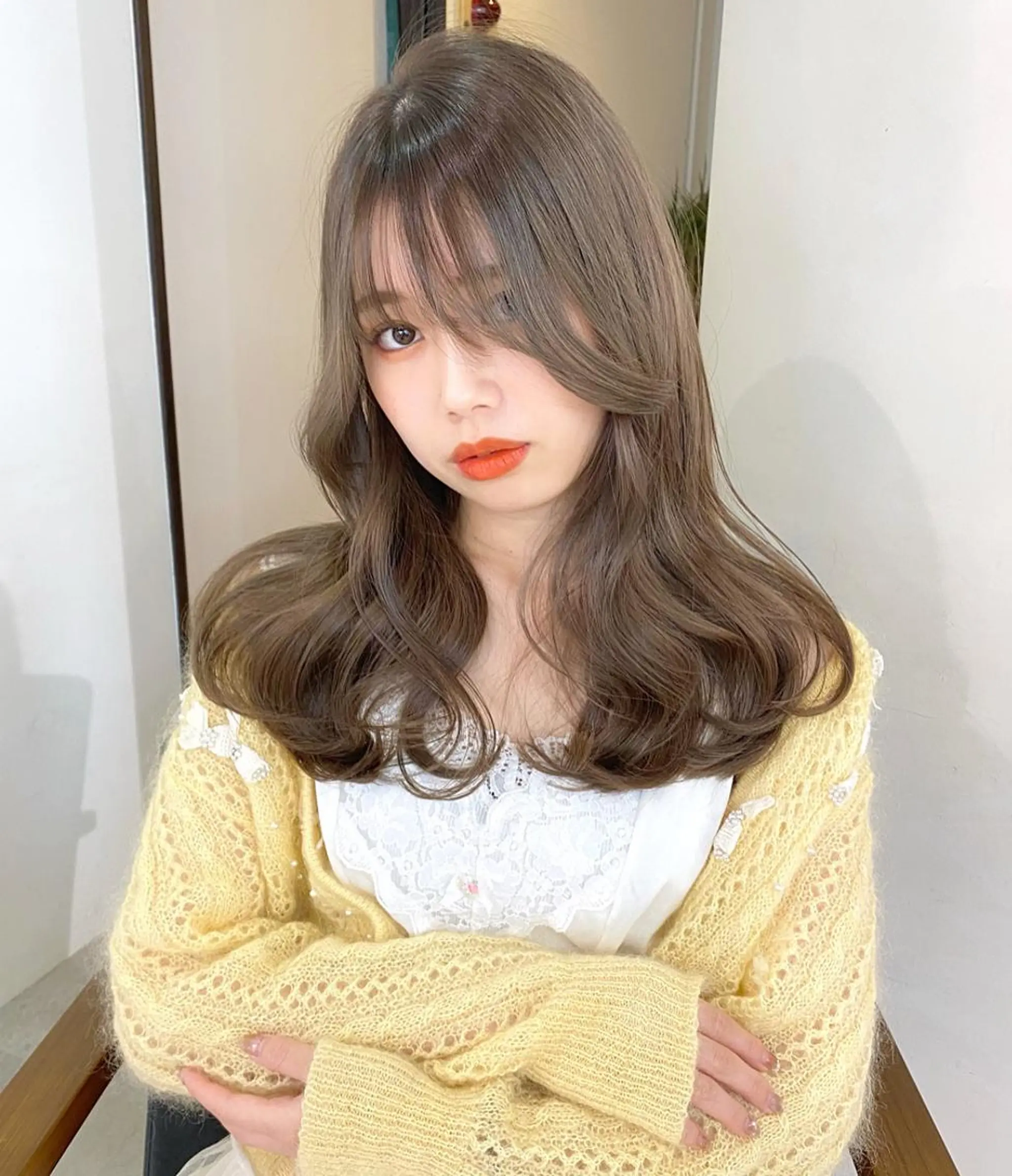 カラー ブリーチ ダブルカラー 卒業式のヘアスタイル ヘアカラー mizuki/ピンク ベージュ.レイヤーのヘアスタイル