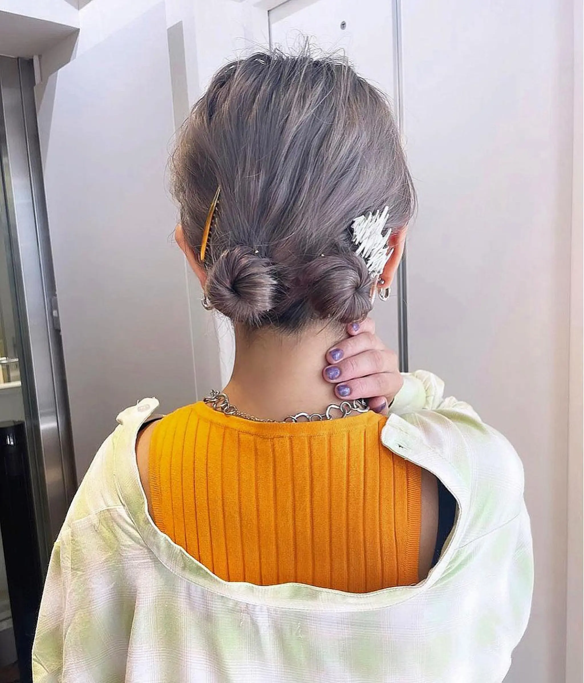 カラー ヘアアレンジ ✨Riria✨ ブリーチなしカラーのヘアスタイル