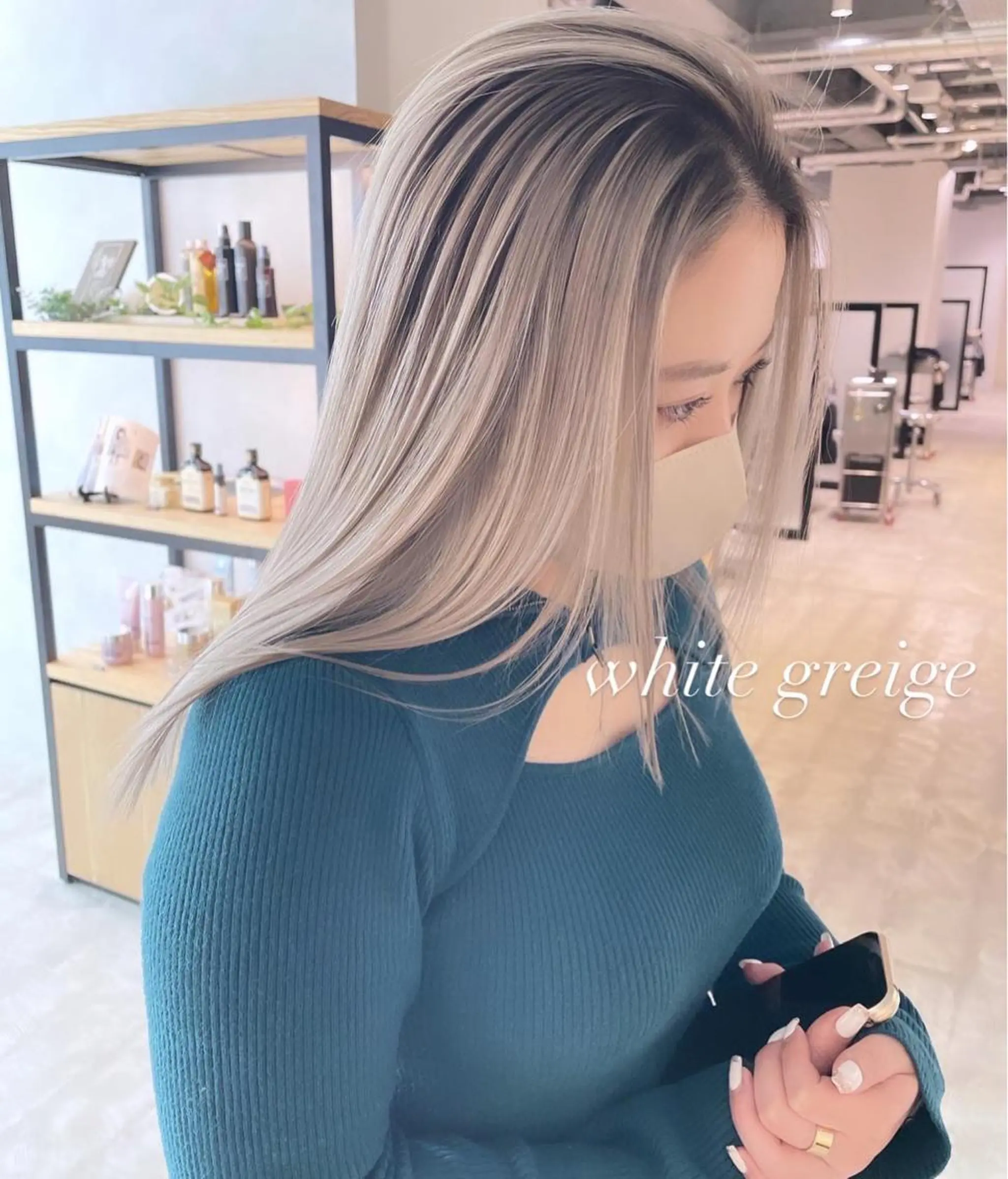 ロング カラー ブリーチ カット ヘアカラー トリートメント ヘアセット 💜ハイトーン💛 マジカルかいちゃんのヘアスタイル