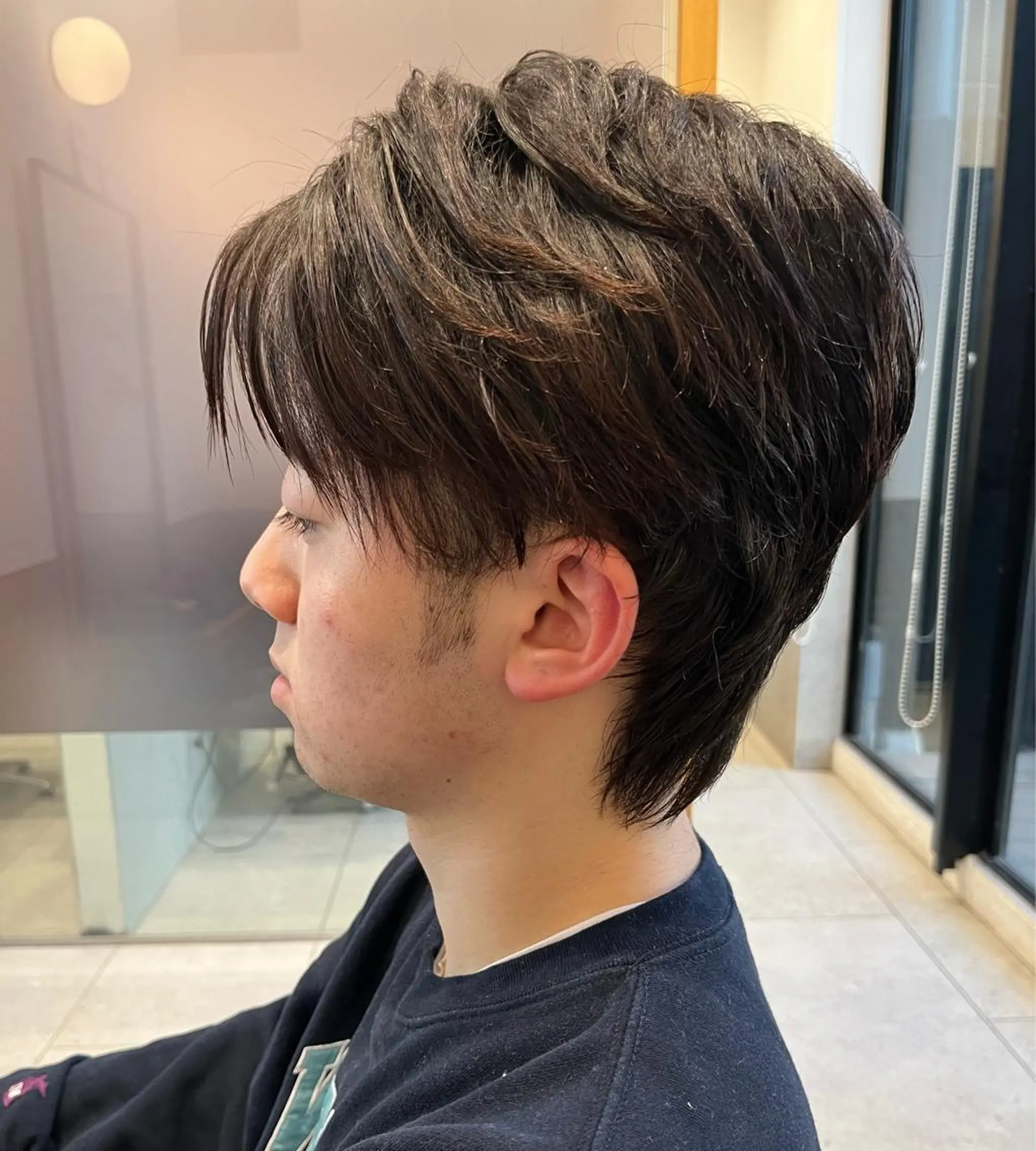 ショート パーマ メンズ 店舗移動します ご連絡くださいESAのヘアスタイル
