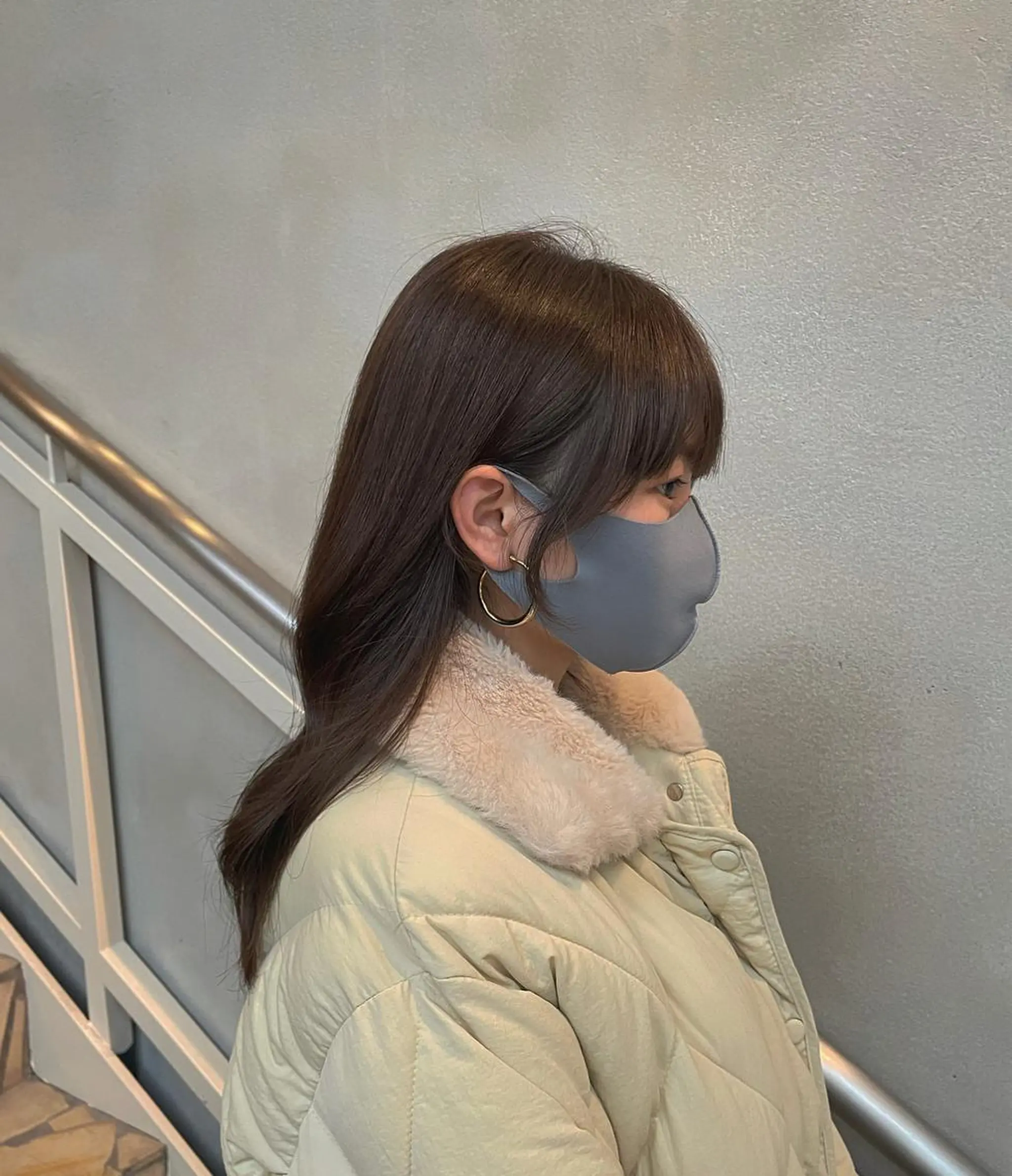 セミロング カラー 似合わせカット おくれ毛 沖縄/ヘアアレンジ /ナカノのヘアスタイル