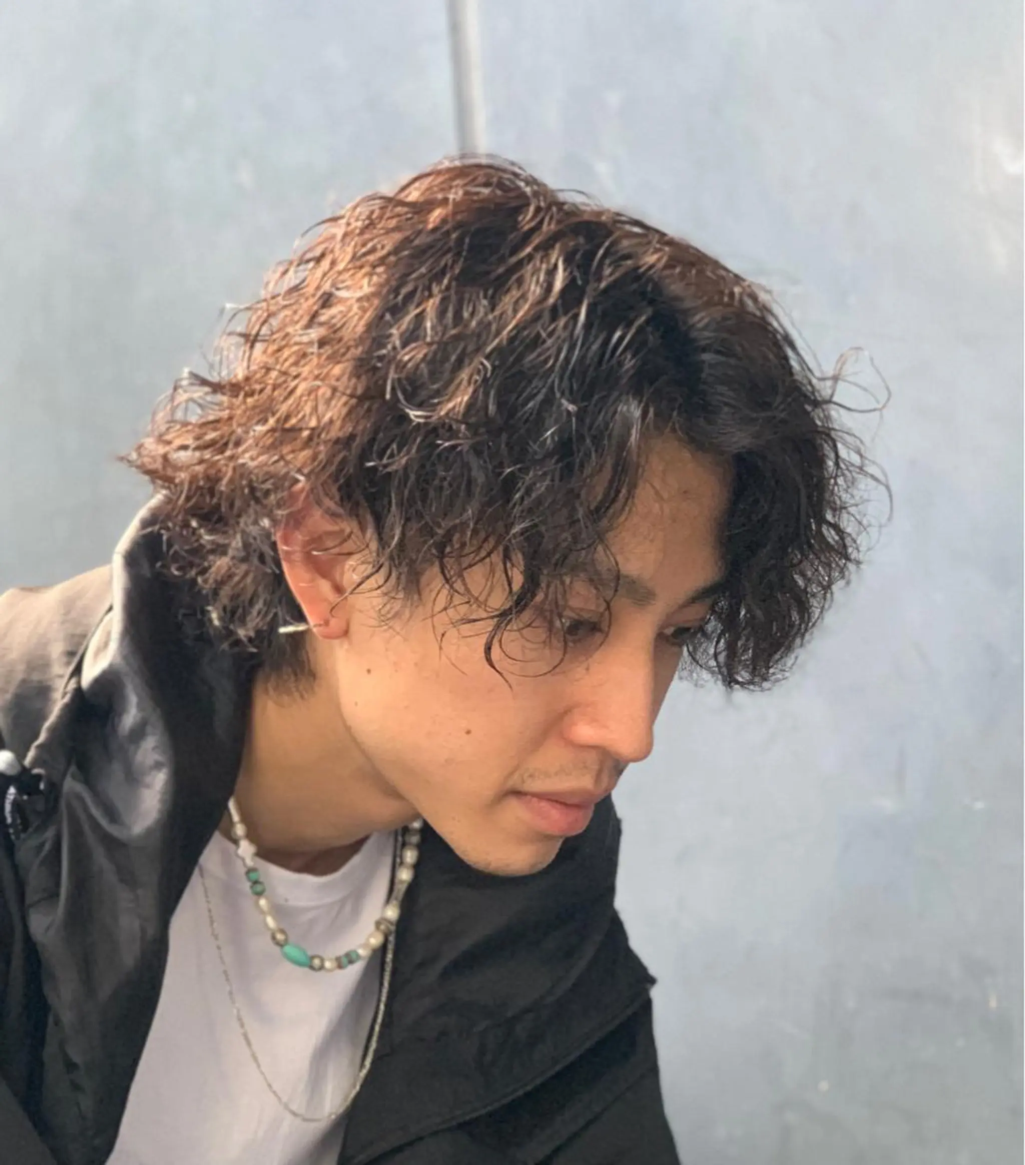 ショート パーマ メンズ カット ヘアカラー パーマ トリートメント BINGO HAIR WORKS 【ビンゴヘアワークス】所属・🎱メンズフェード 特化HYOGA🎱のヘアスタイル