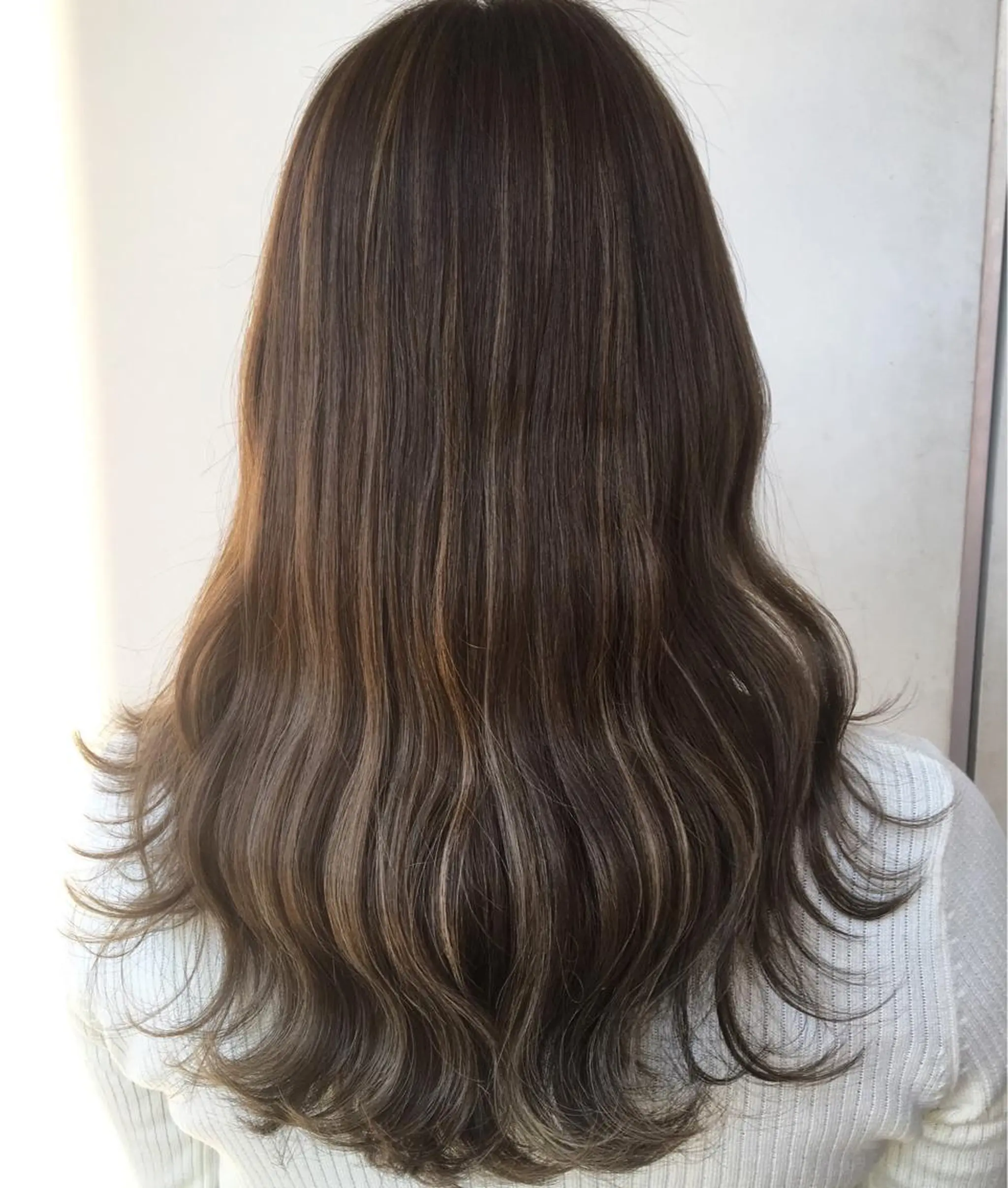 ロング ハイライト 髪質改善 頭身浴/ 中田のヘアスタイル