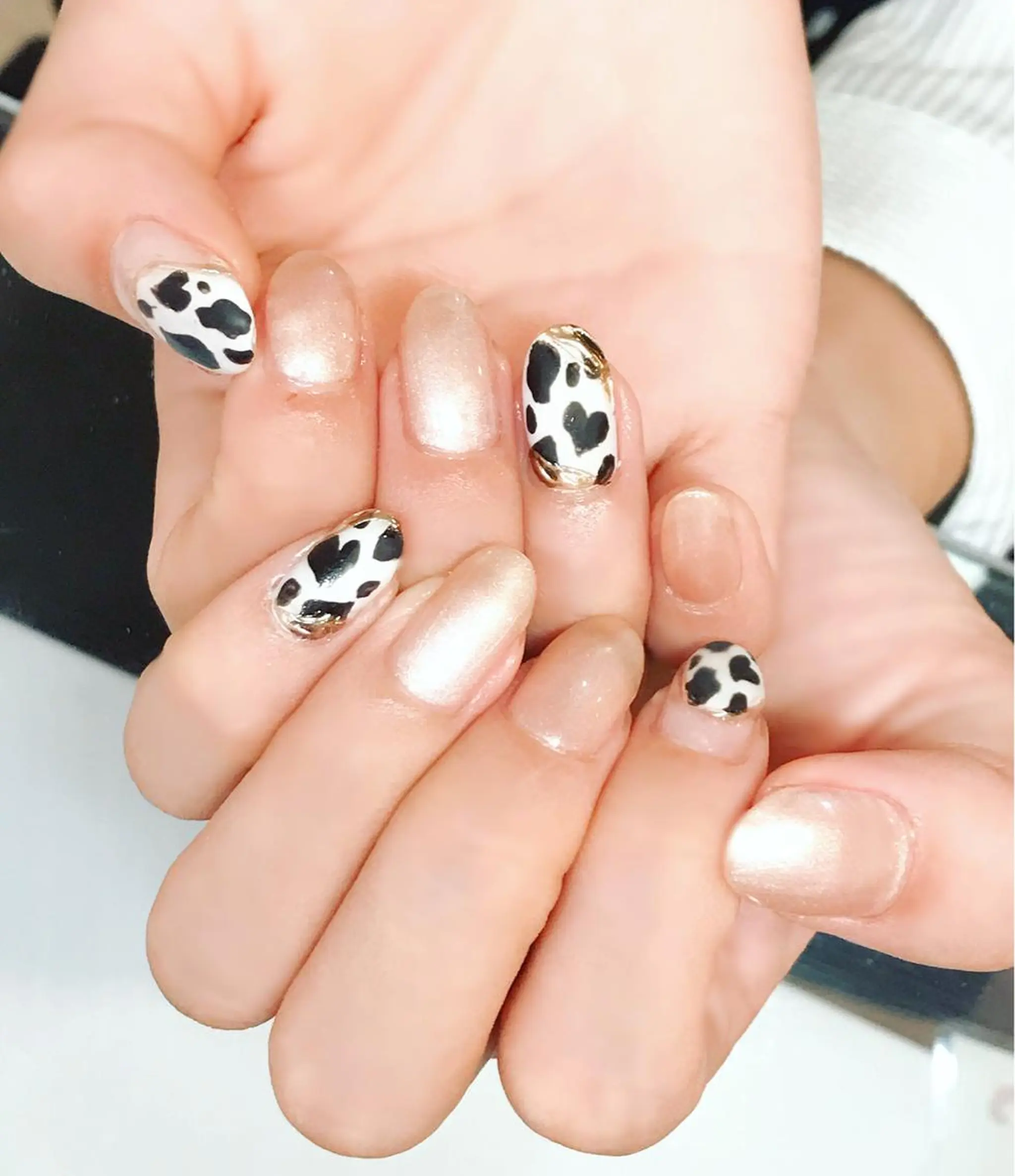 ネイル アニマル柄 ジェルネイル オフィスネイル Nyanco Nailのネイルデザイン