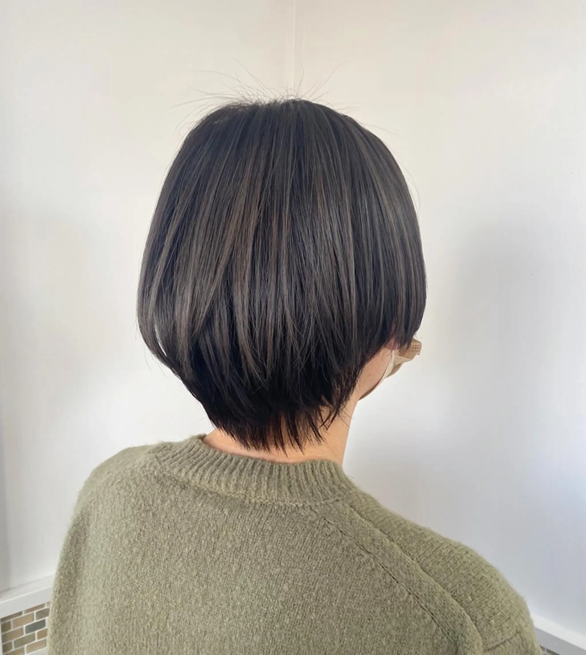 ショート カラー グレージュ ショートヘア 田中 悠之のヘアスタイル