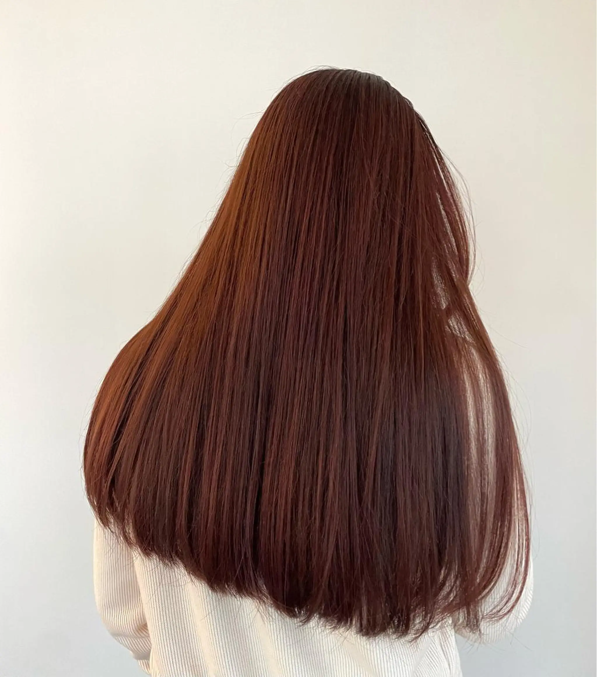 ロング カラー ピンクカラー レッドカラー トリートメント TIECHEL所属・韓国ナチュラル・ ベージュ/落合夏希のヘアスタイル