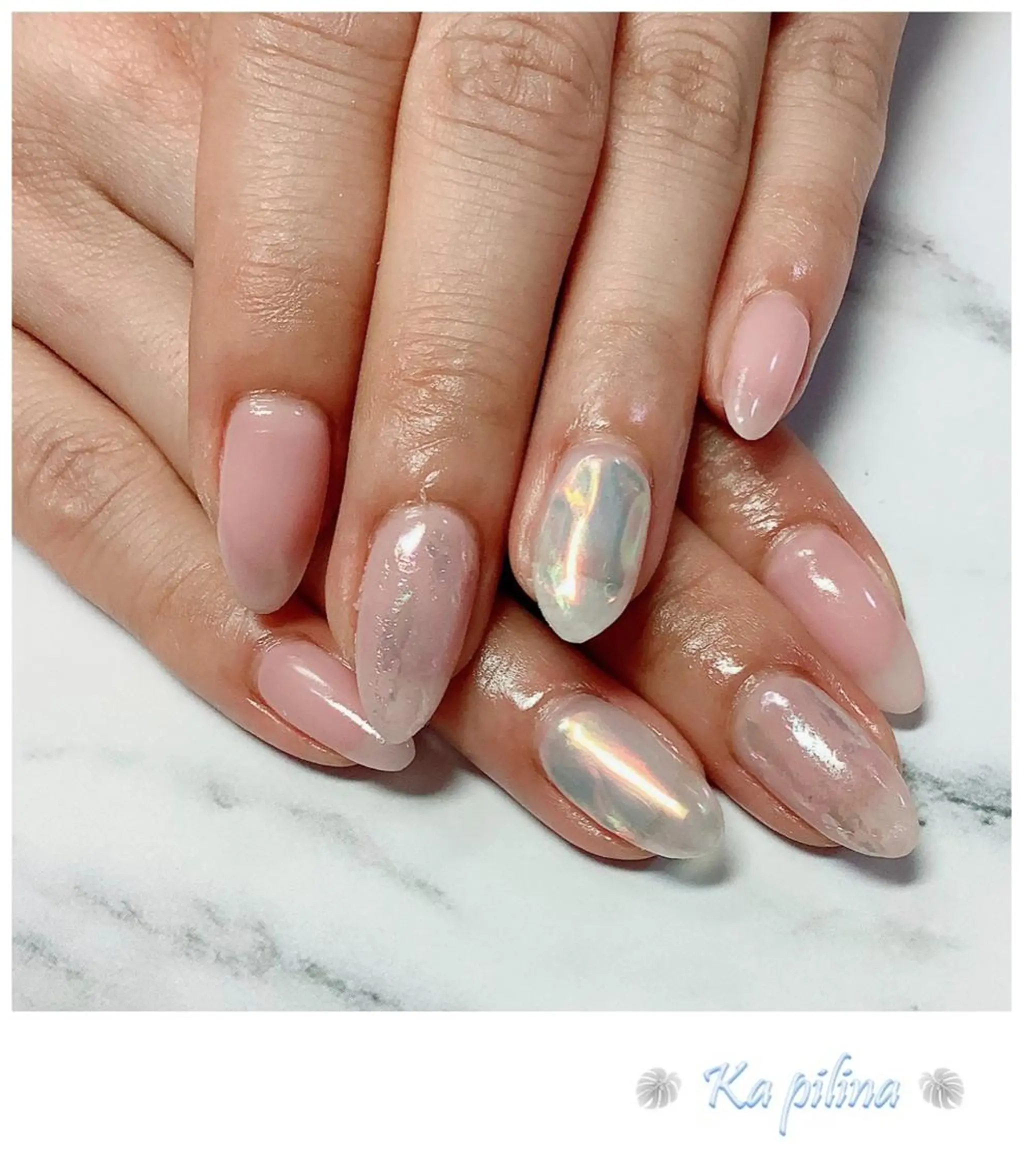 ネイル オーロラネイル Nail salon Ka pilinaのネイルデザイン