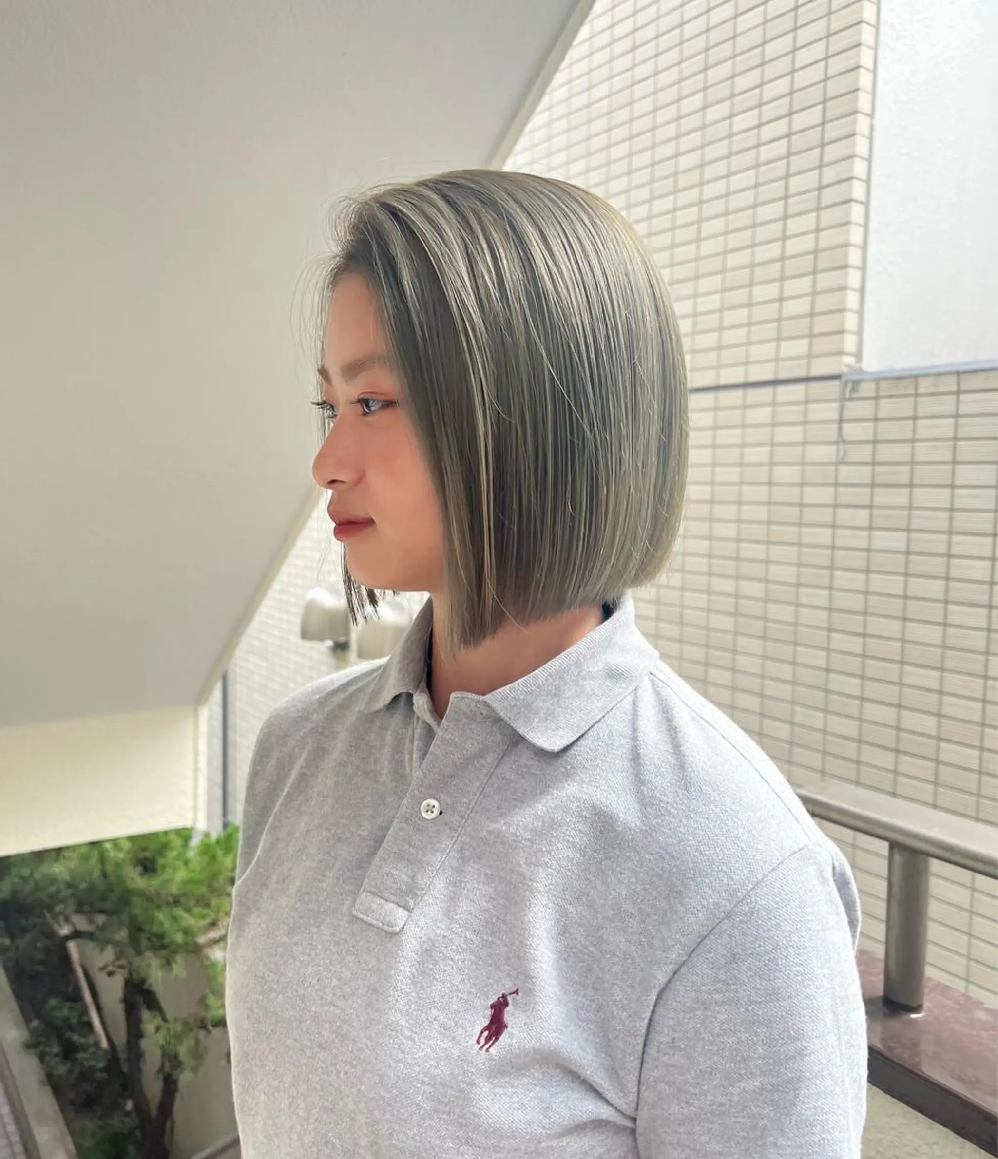ショート ヘアカラー トリートメント まろやか透明感カラー ♡MANAのヘアスタイル