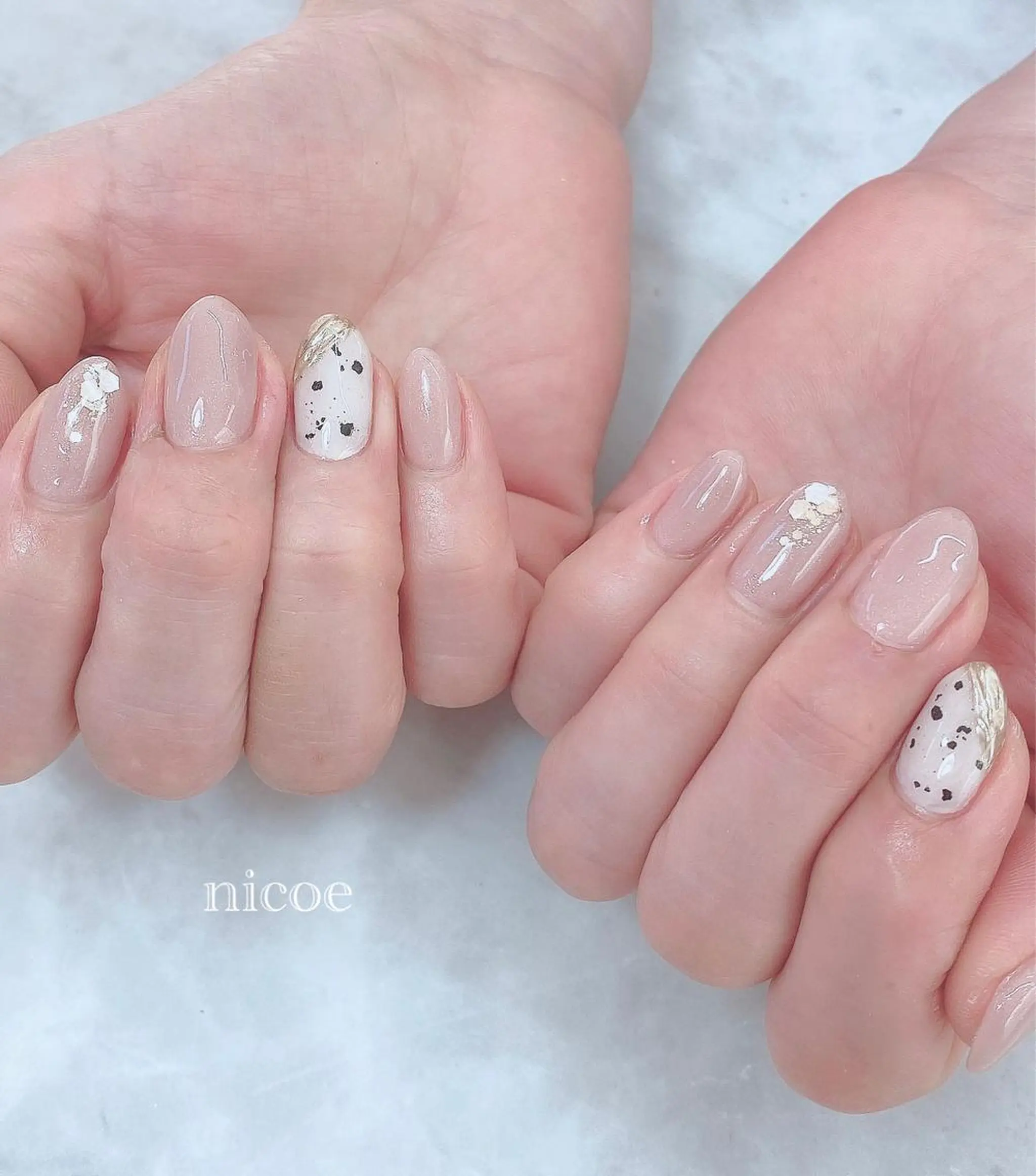 ネイル アートネイル フラワーネイル オフィスネイル ワンカラーネイル ネイルサロン　nicoe【ニコエ】所属・ネイルサロン nicoeのネイルデザイン