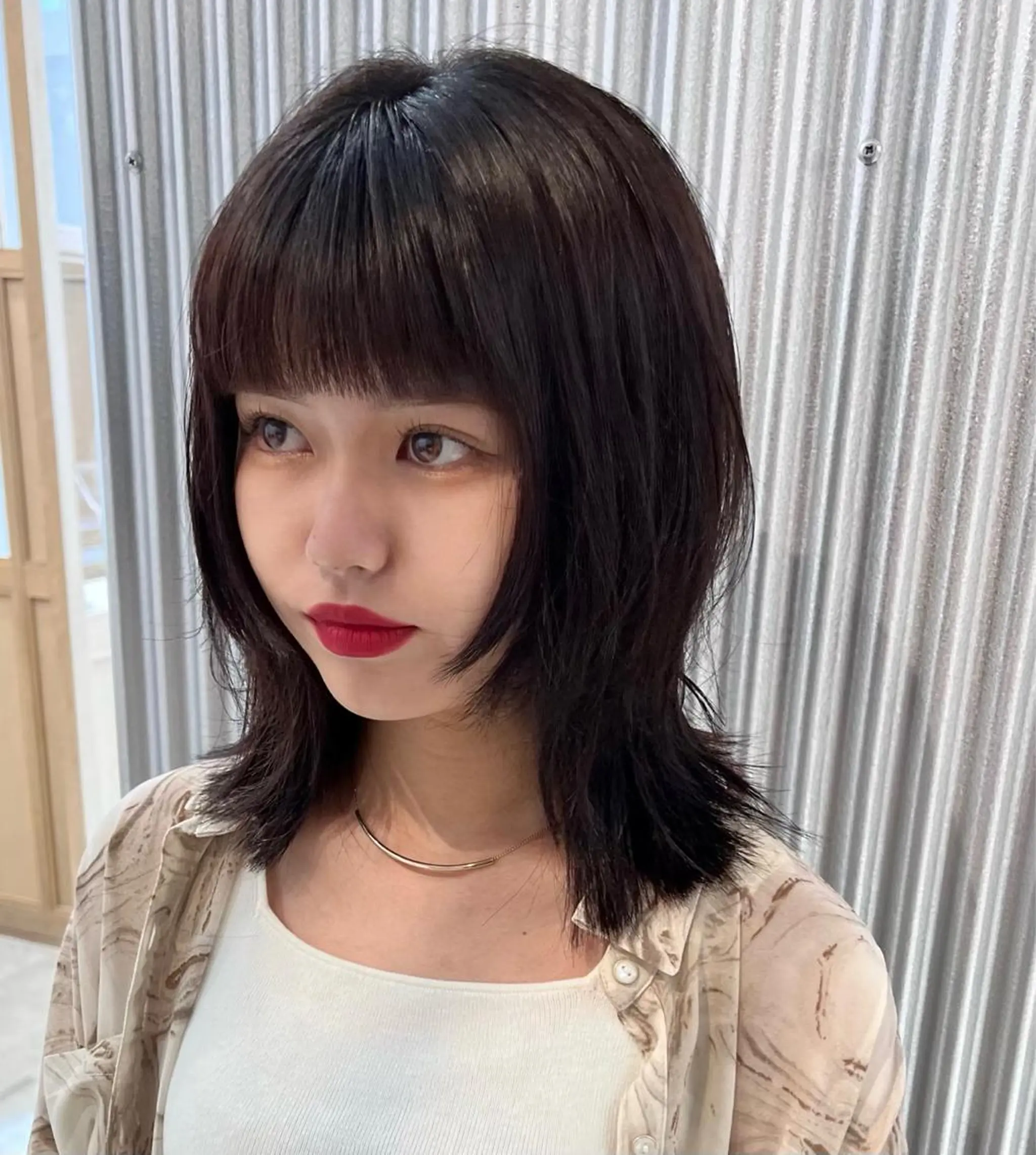 ミディアム カット ally hairsalon所属・Emi .のヘアスタイル