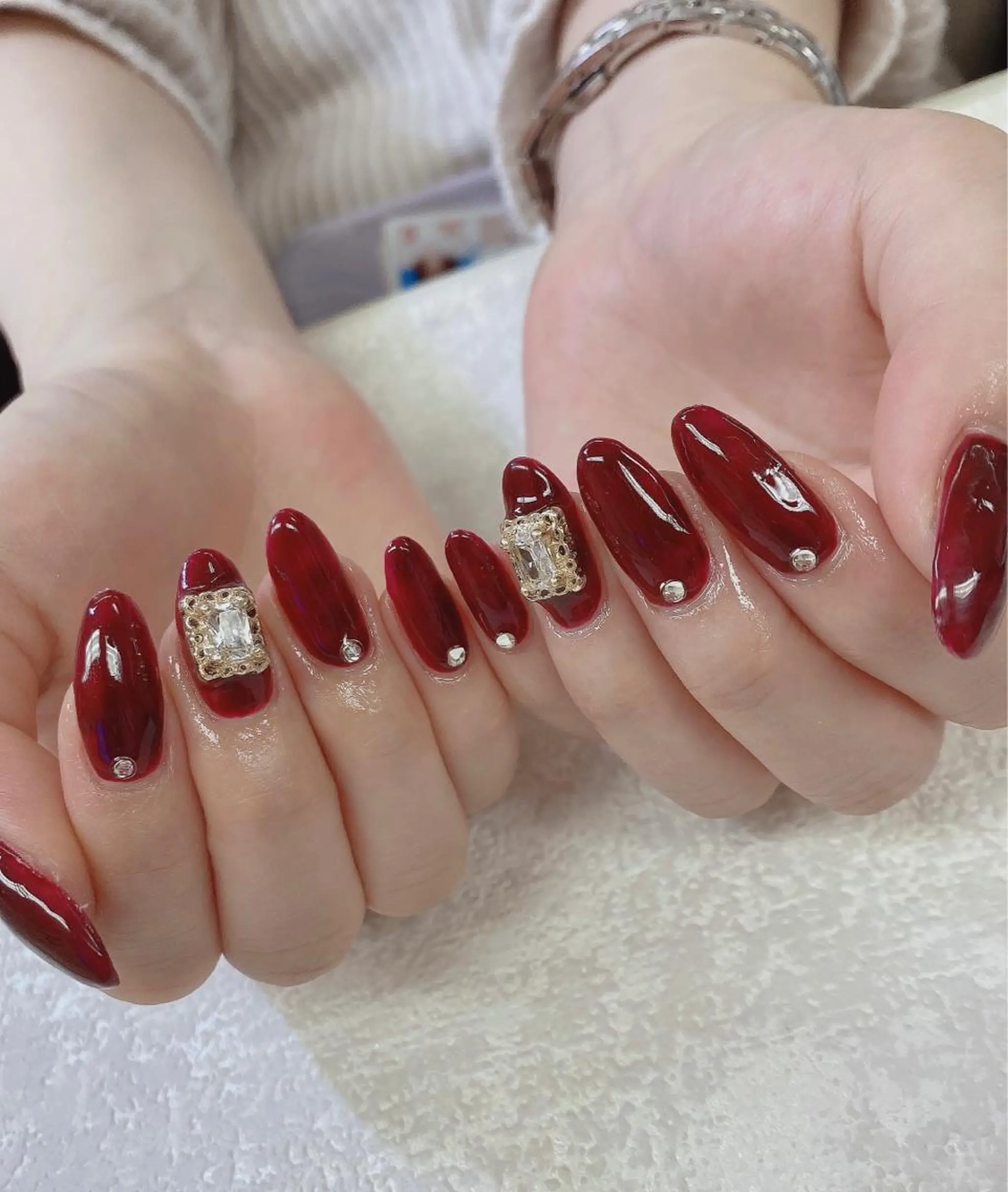 ミディアム ハンドネイル JNA認定講師🌸 RIEのネイルデザイン