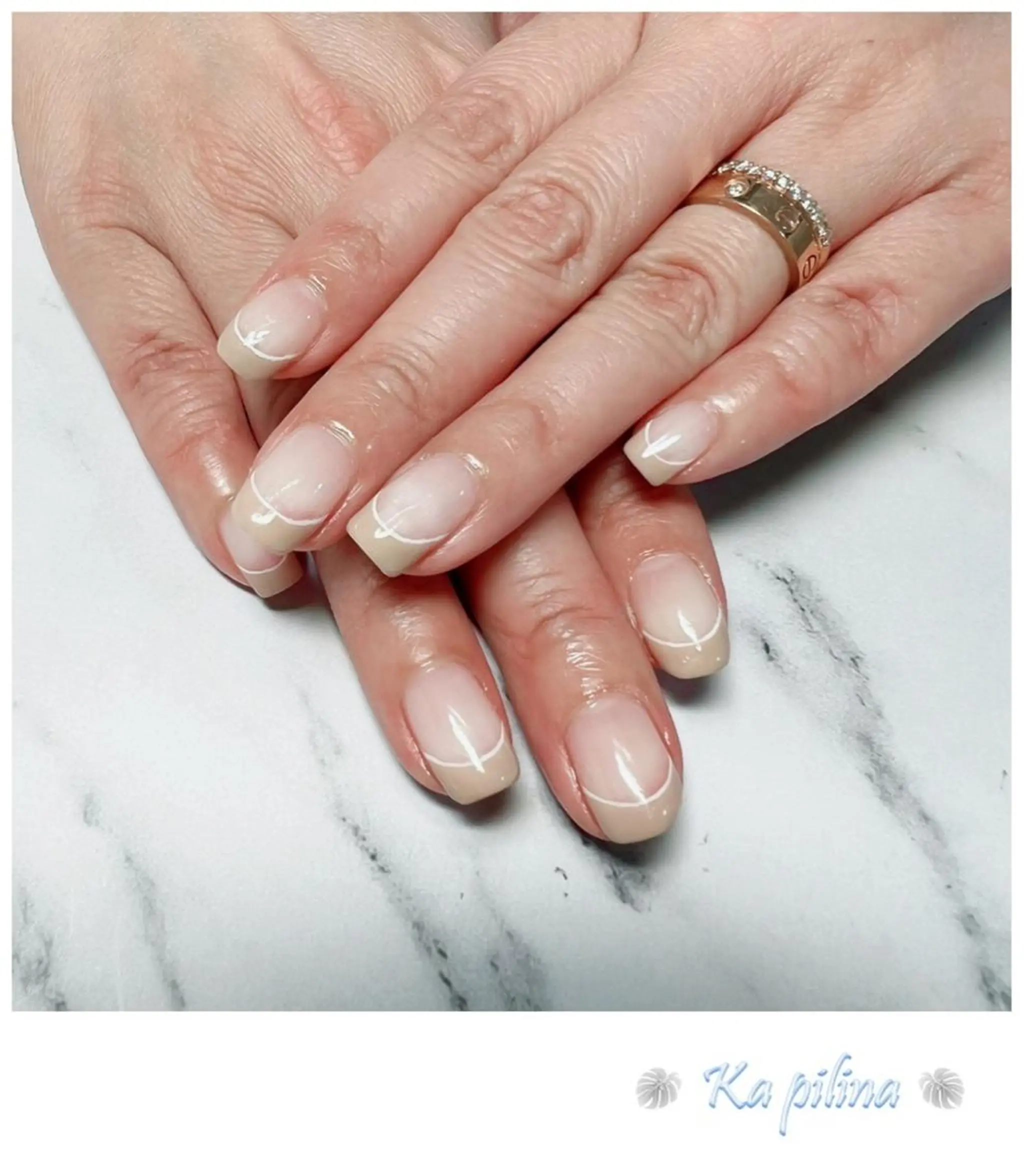ネイル フレンチネイル Nail salon Ka pilinaのネイルデザイン