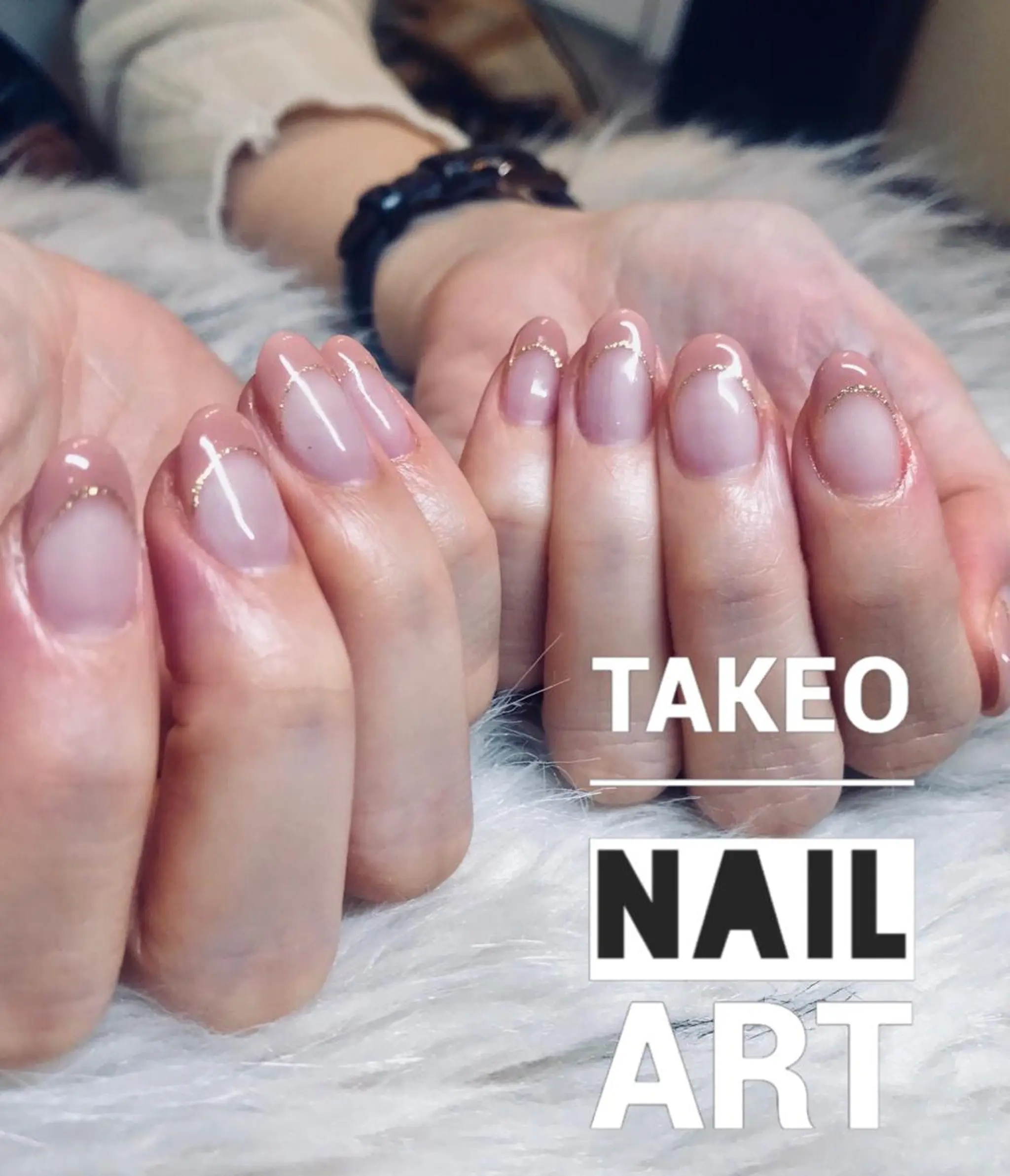 ミディアム ネイル シンプルネイル nail&eye Aoのマツエク・マツパデザイン