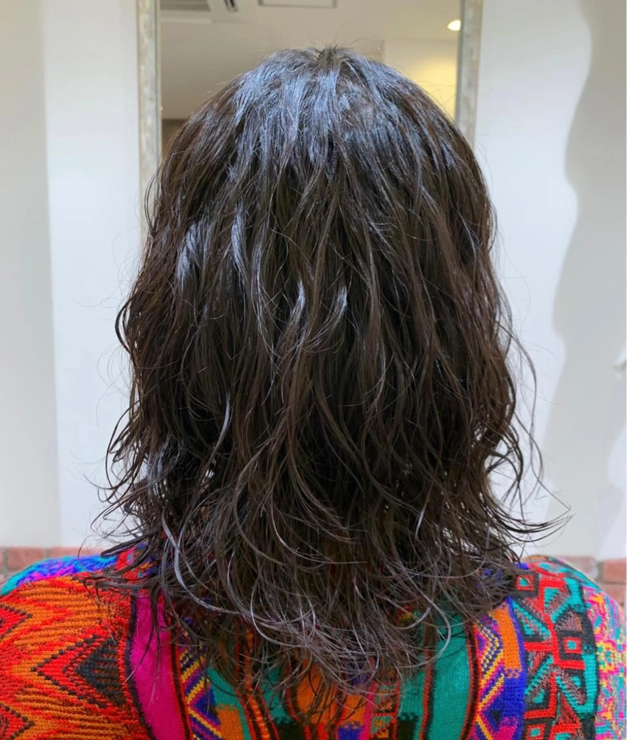 セミロング カラー パーマ ヘアアレンジ 髪質改善&Spa fee南越谷2号店所属・髪質改善/南越谷/ 山岸彩夏のヘアスタイル