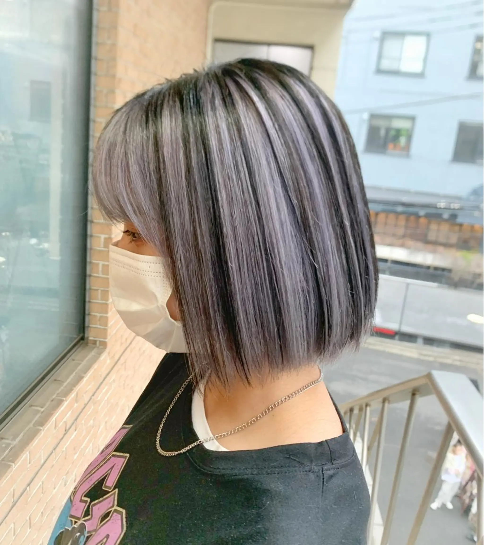 ミディアム カラー ヘアアレンジ ブリーチ ヘアカラー ピンクカラー🩷 ヘアセットＮＯ.1のヘアスタイル