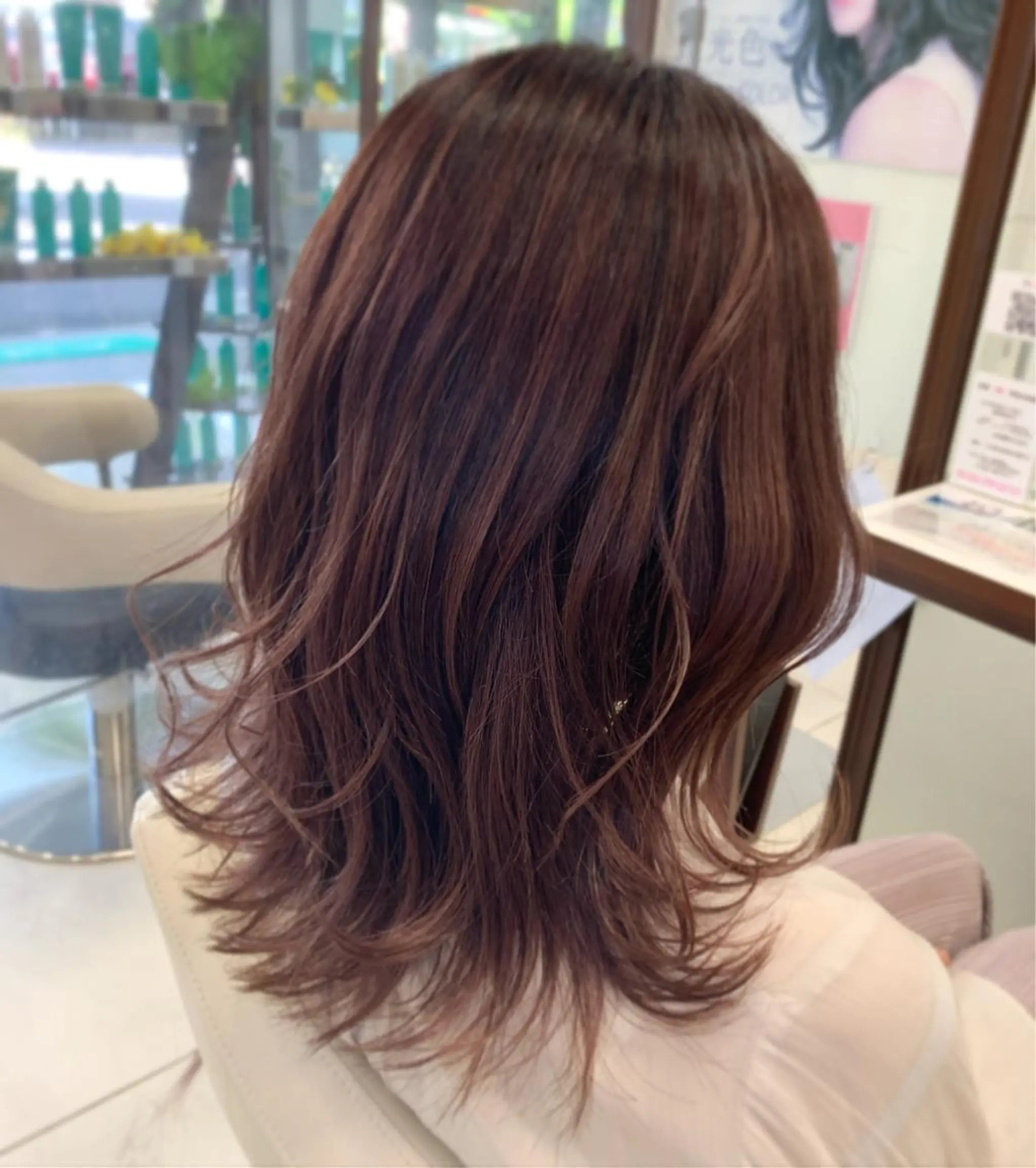 セミロング カラー ally新百合ヶ丘 フジムラユウスケのヘアスタイル
