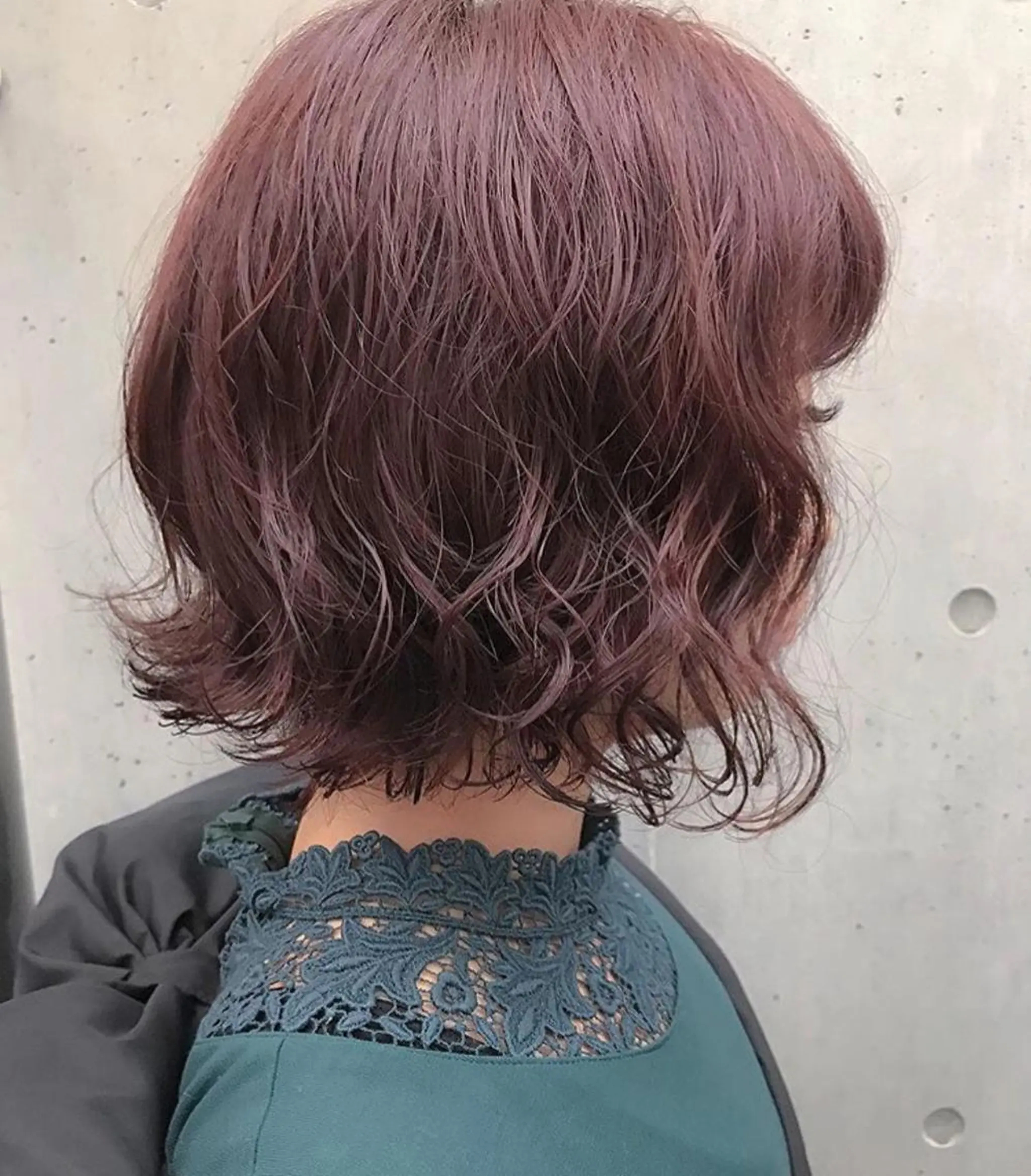 ショート カラー パーマ 韓・中華美女ヘア 🇰🇷×🇨🇳のヘアスタイル