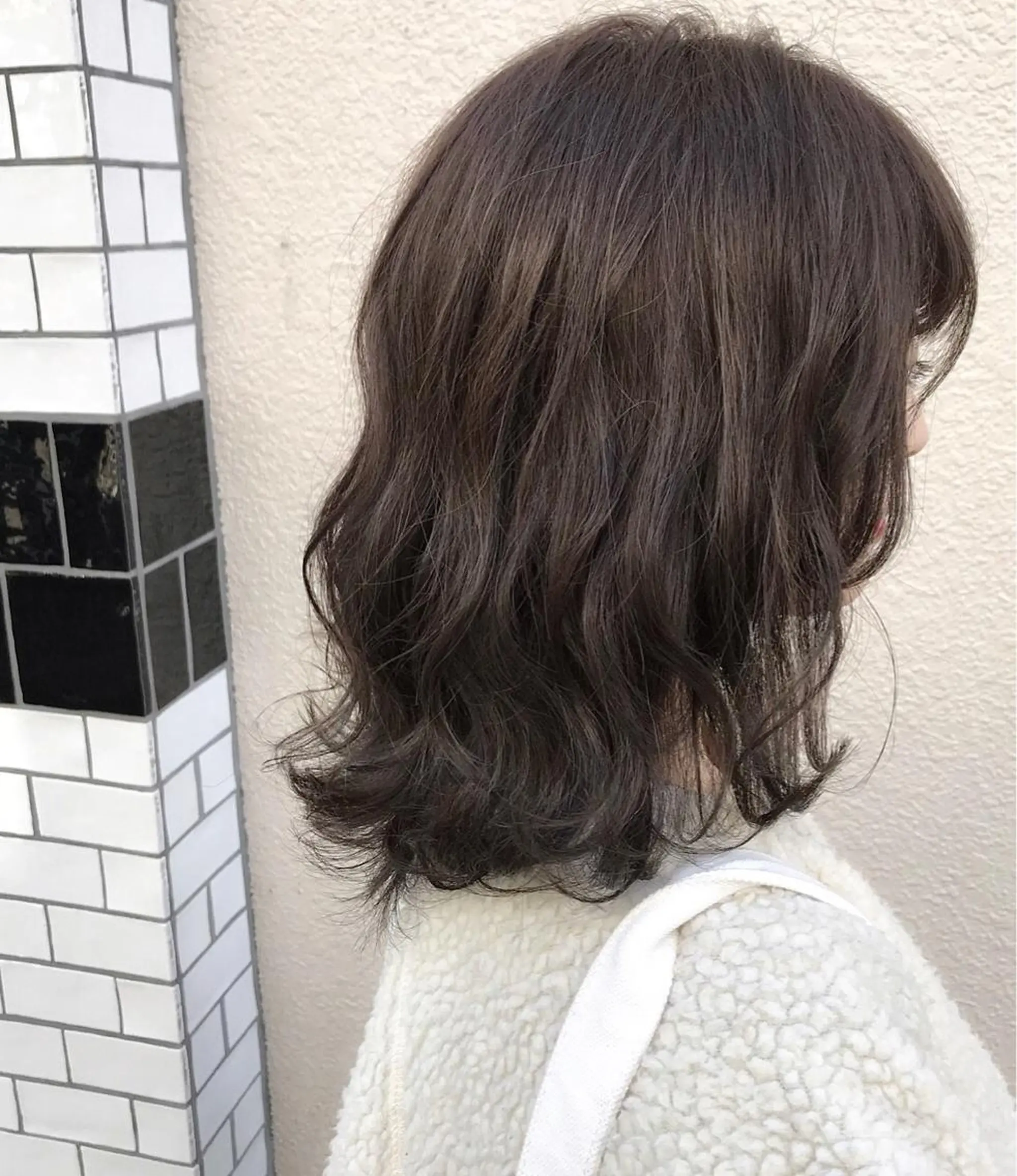 ミディアム カラー パーマ グレージュ シェアサロン　salowin所属・✨ブリーチなし透明感 カラー🥇ユースケのヘアスタイル