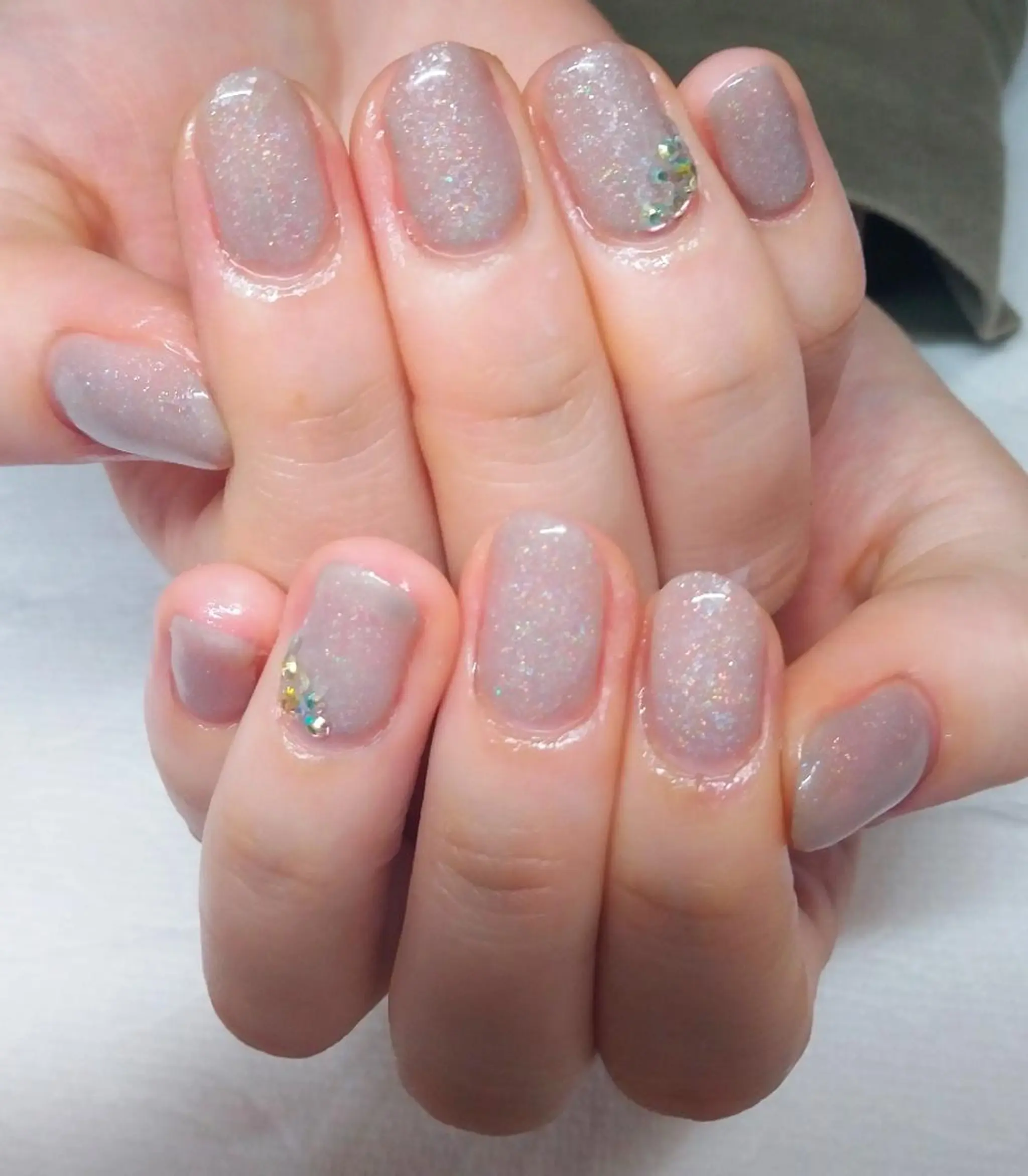 ネイル ワンカラーネイル ストーンネイル ハンドネイル nailsalon Riko.Mのネイルデザイン